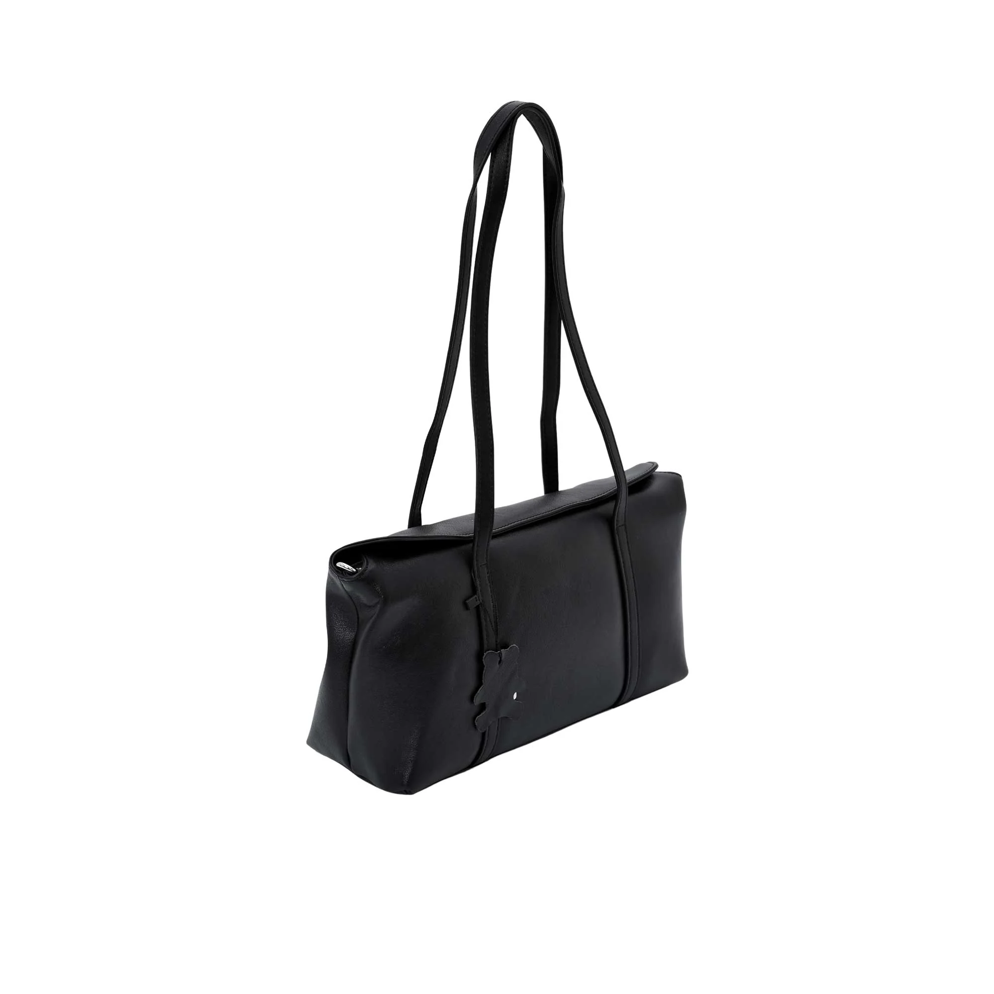 Karisma Women’s Leather Shoulder Bag with Teddy Charm - Image 7
