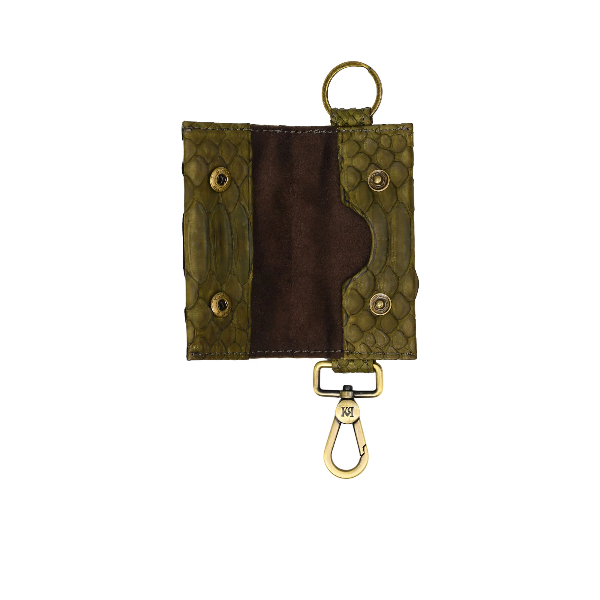 Kyra Women's Brown Leather Key Car Holder - Image 2