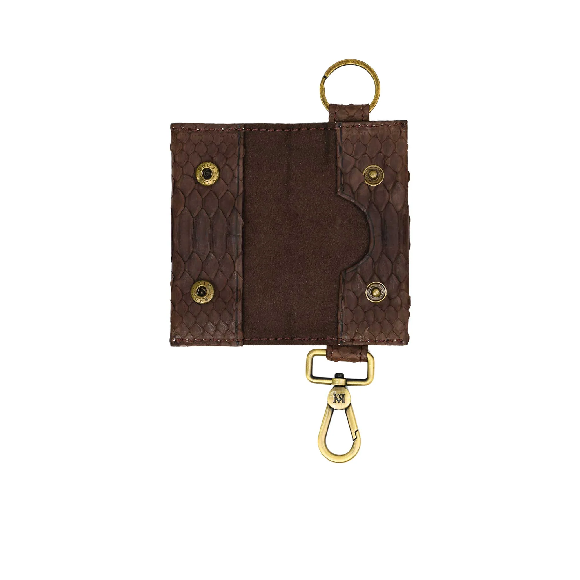 Kyra Women's Dark Brown Leather Key Car Holder - Image 2