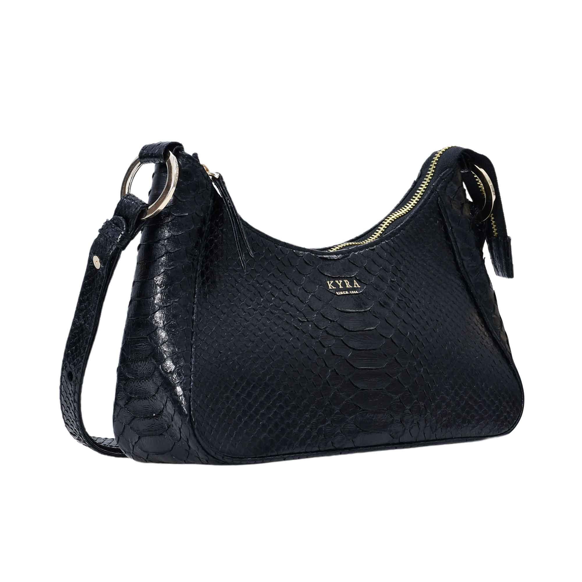 Kyra Women's Ivy Handbags Black Glossy - Image 2