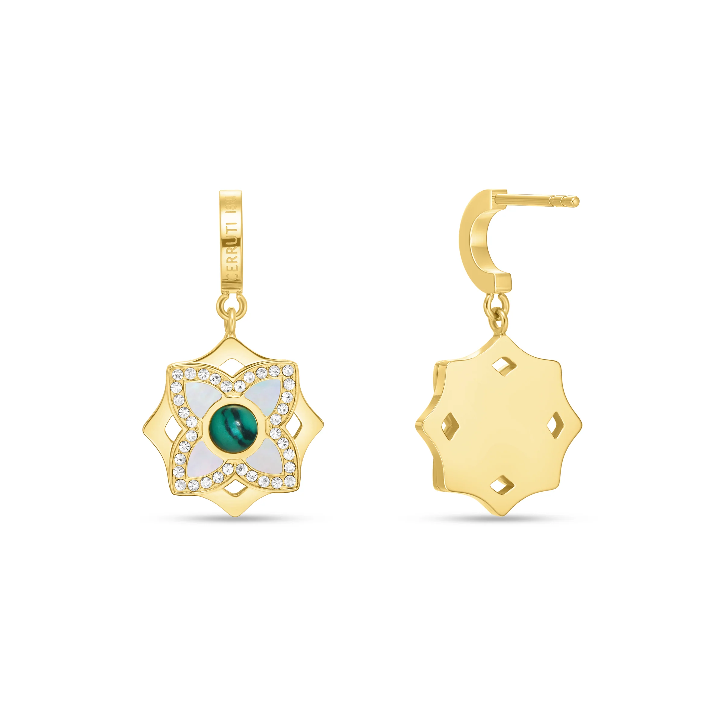 MALACHITE CRYSTALS EARRINGS - Image 2