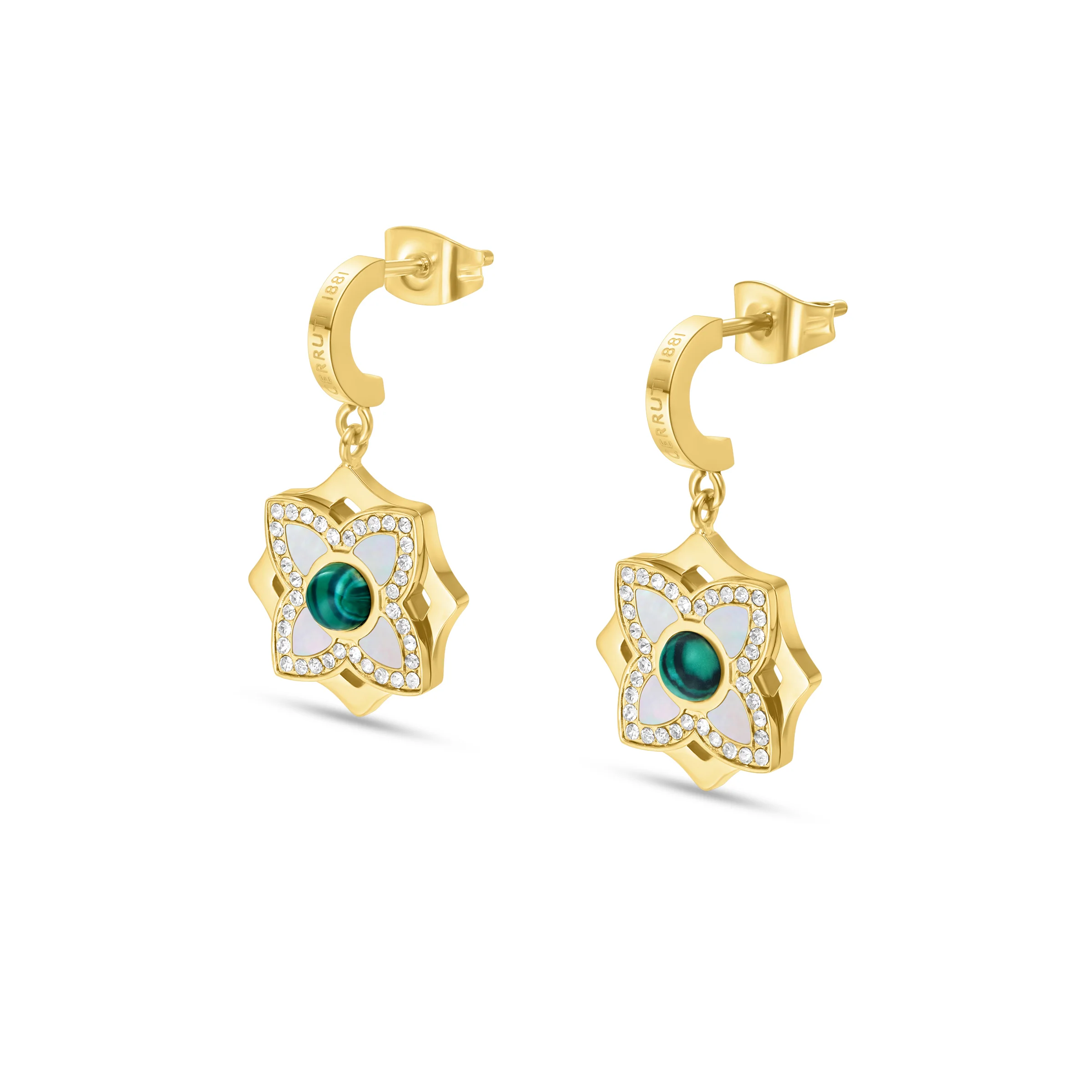 MALACHITE CRYSTALS EARRINGS - Image 3