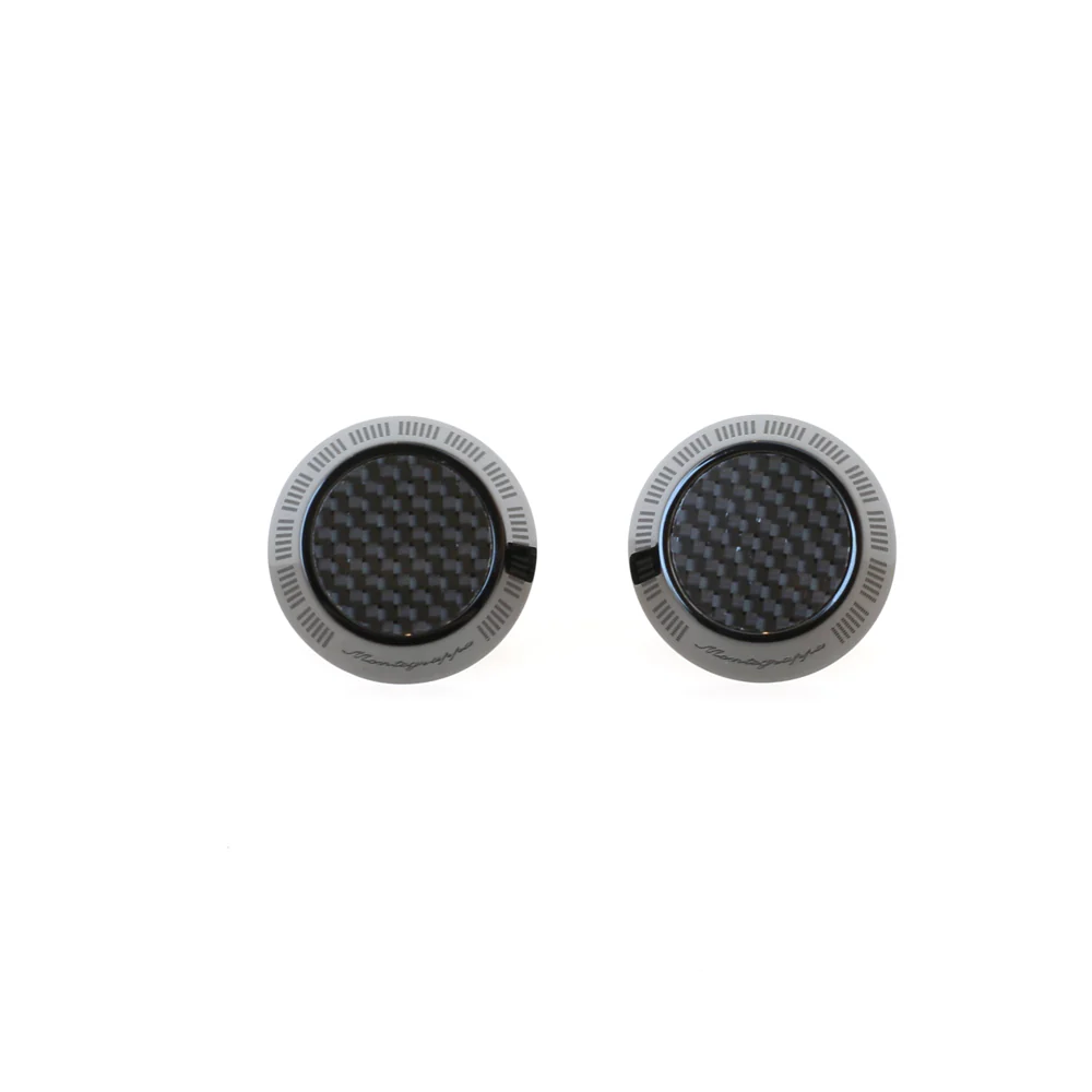 Montegrappa Miya IP Black Carbon Cufflinks - Image 2