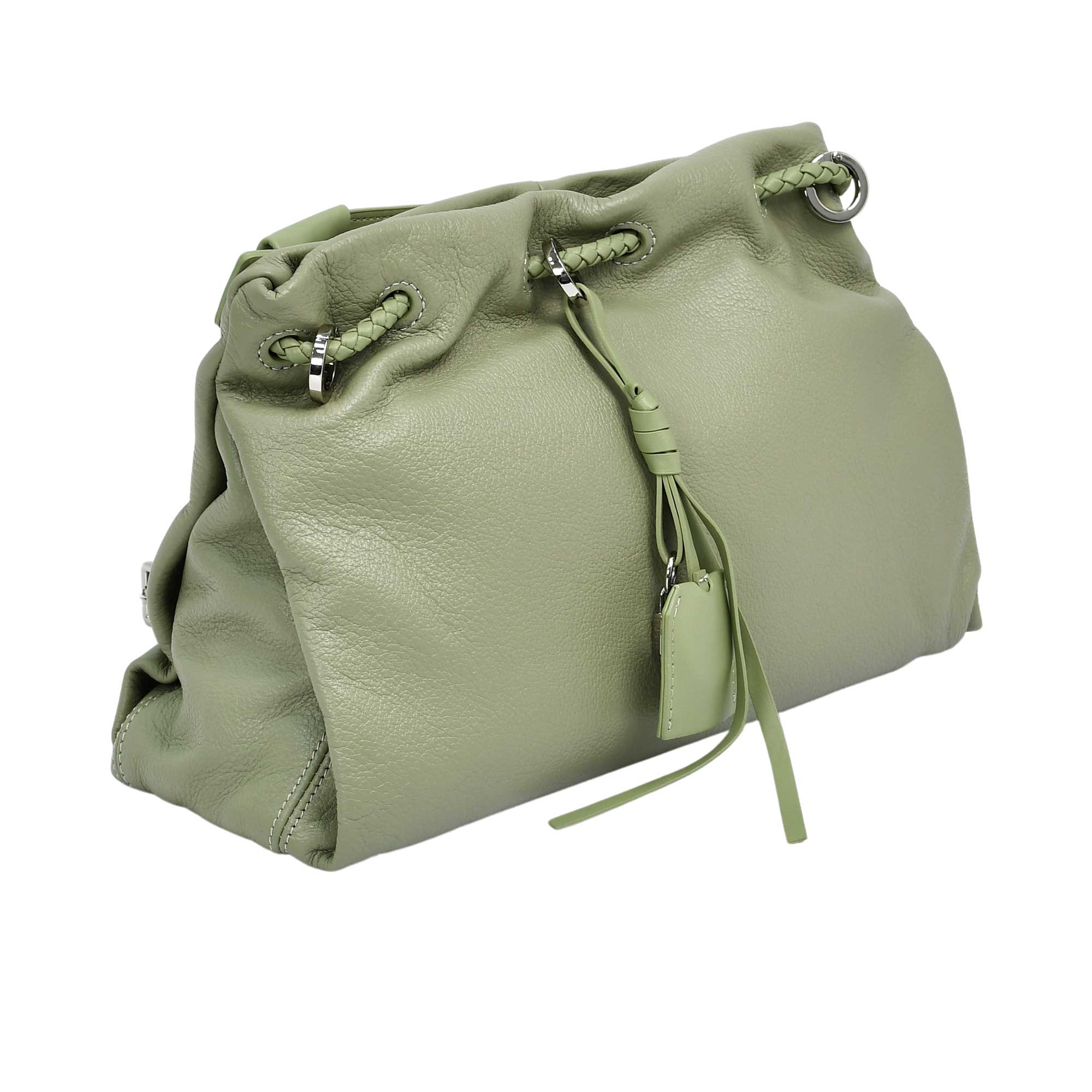 MUNI Lady Leather Drawstring Bag - Image 11