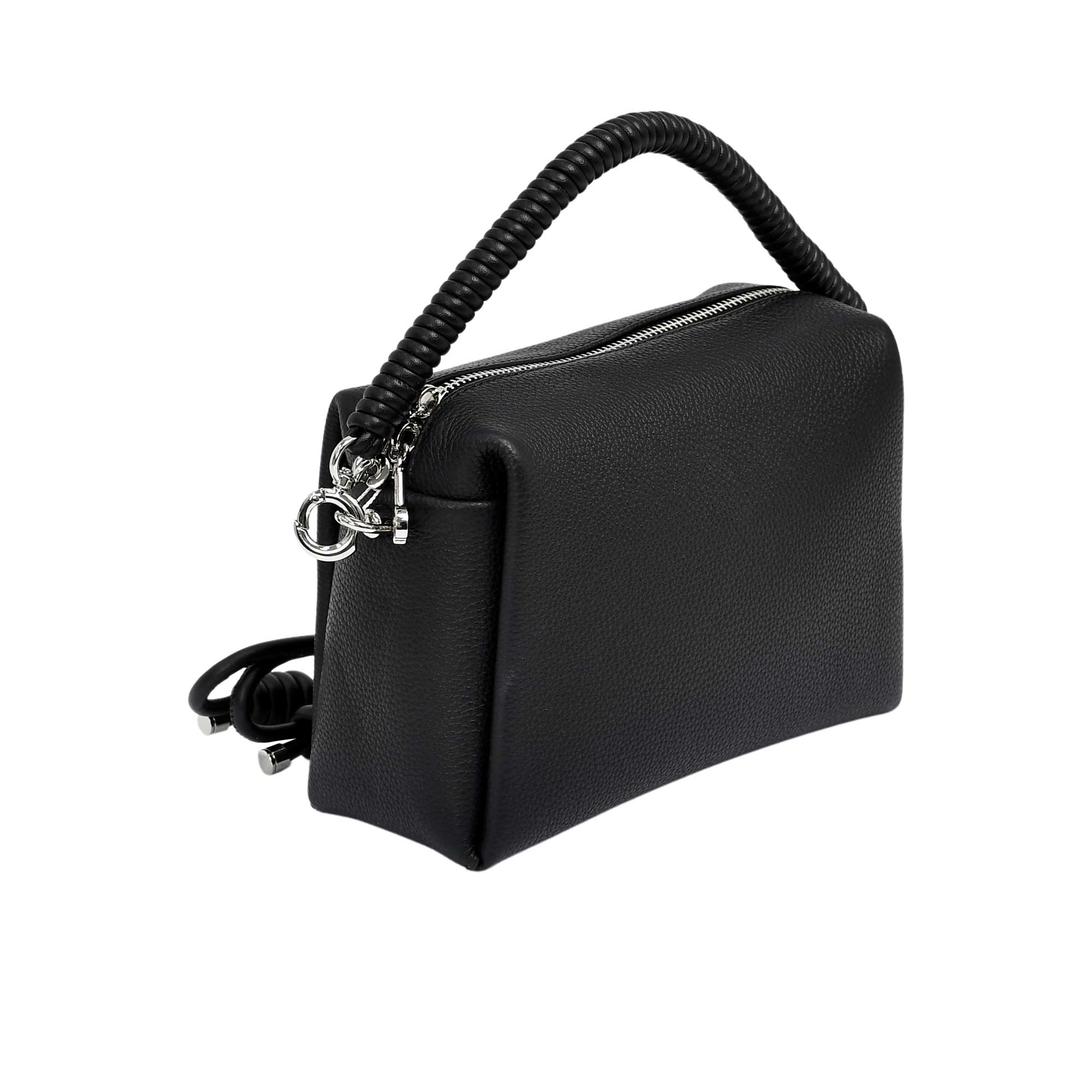 Muni Structured Top Handle Bag with Braided Handle - Image 2