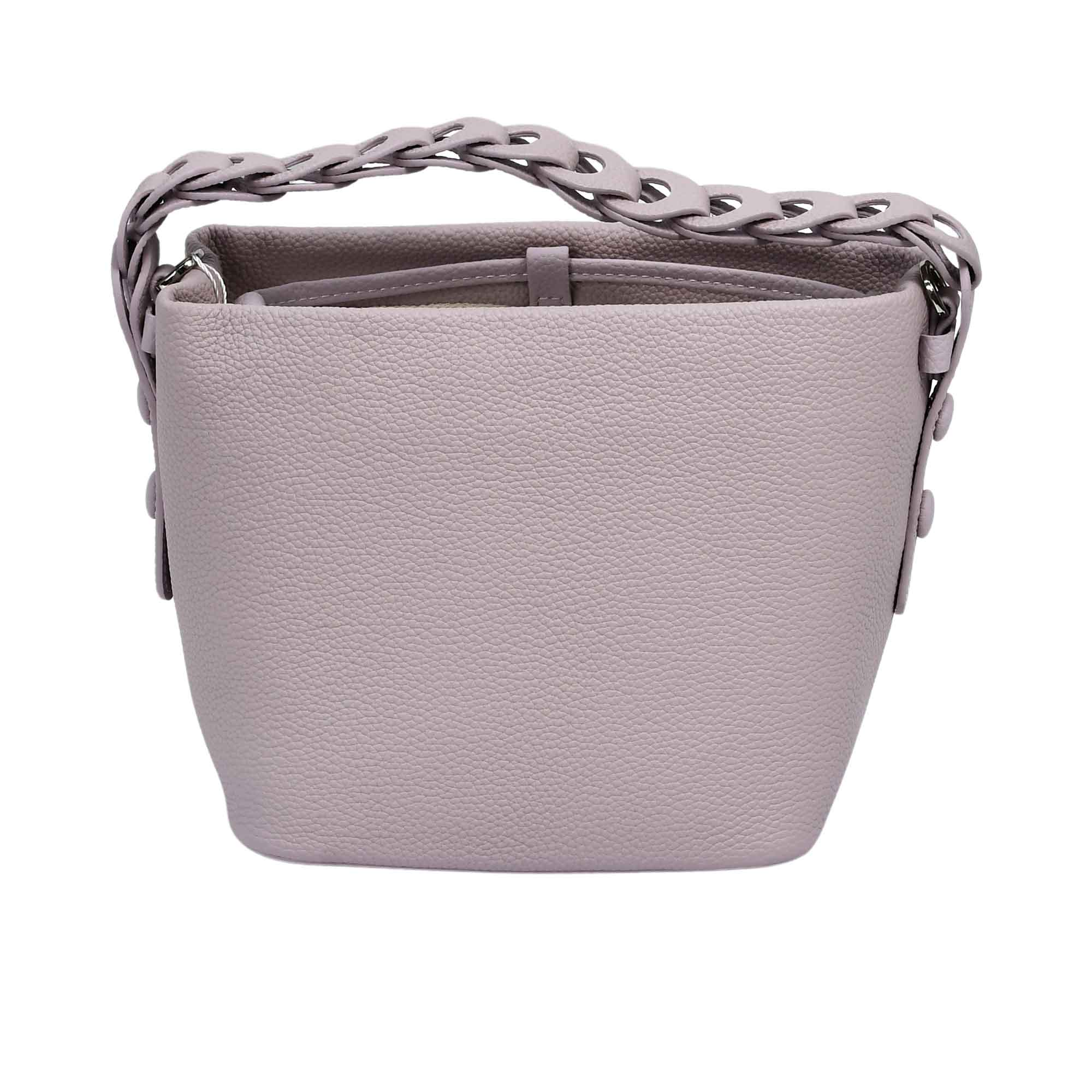 MUNI Women’s Leather Bucket Bag with Chain Handle - Image 2