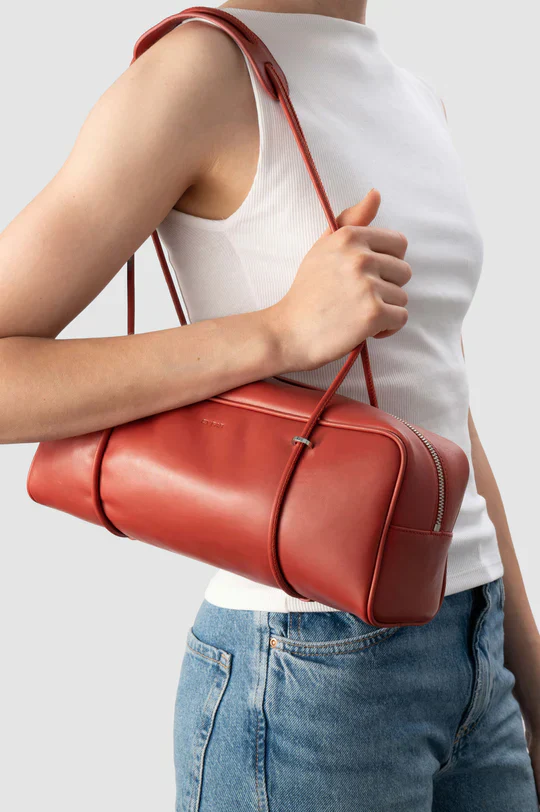 By Far Women's Kimberly Blood Red Nappa Leather Shoulder Bag - Image 2