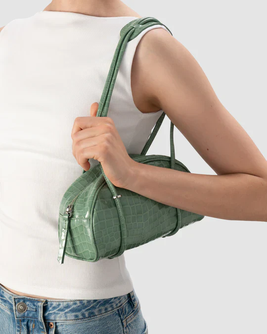 By Far Women's Kimberly Bowler Croco-Embossed Leather Shoulder Bag - Image 5