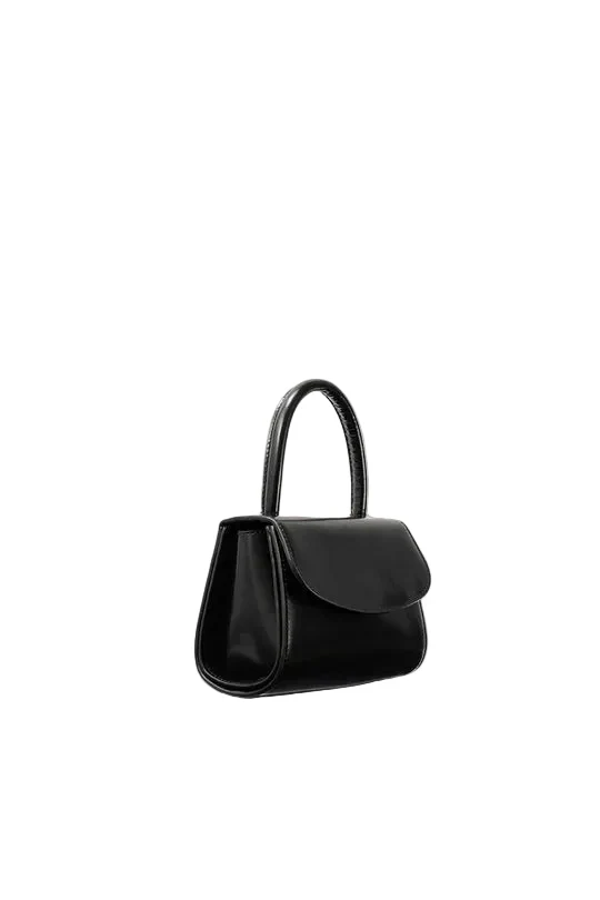 By Far Women's Mini 2.0 Black Semi-Patent Leather Top Handle Bag - Image 2