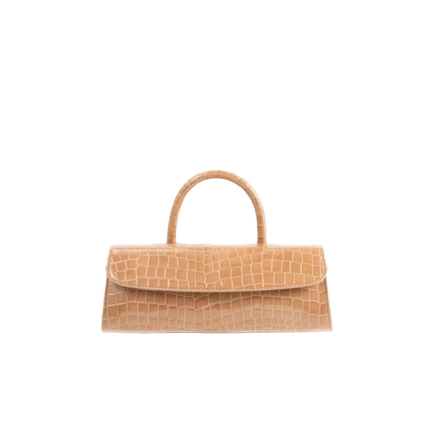 By Far Women's Mini Longa Croco-Embossed Leather Top Handle Bag - Image 3