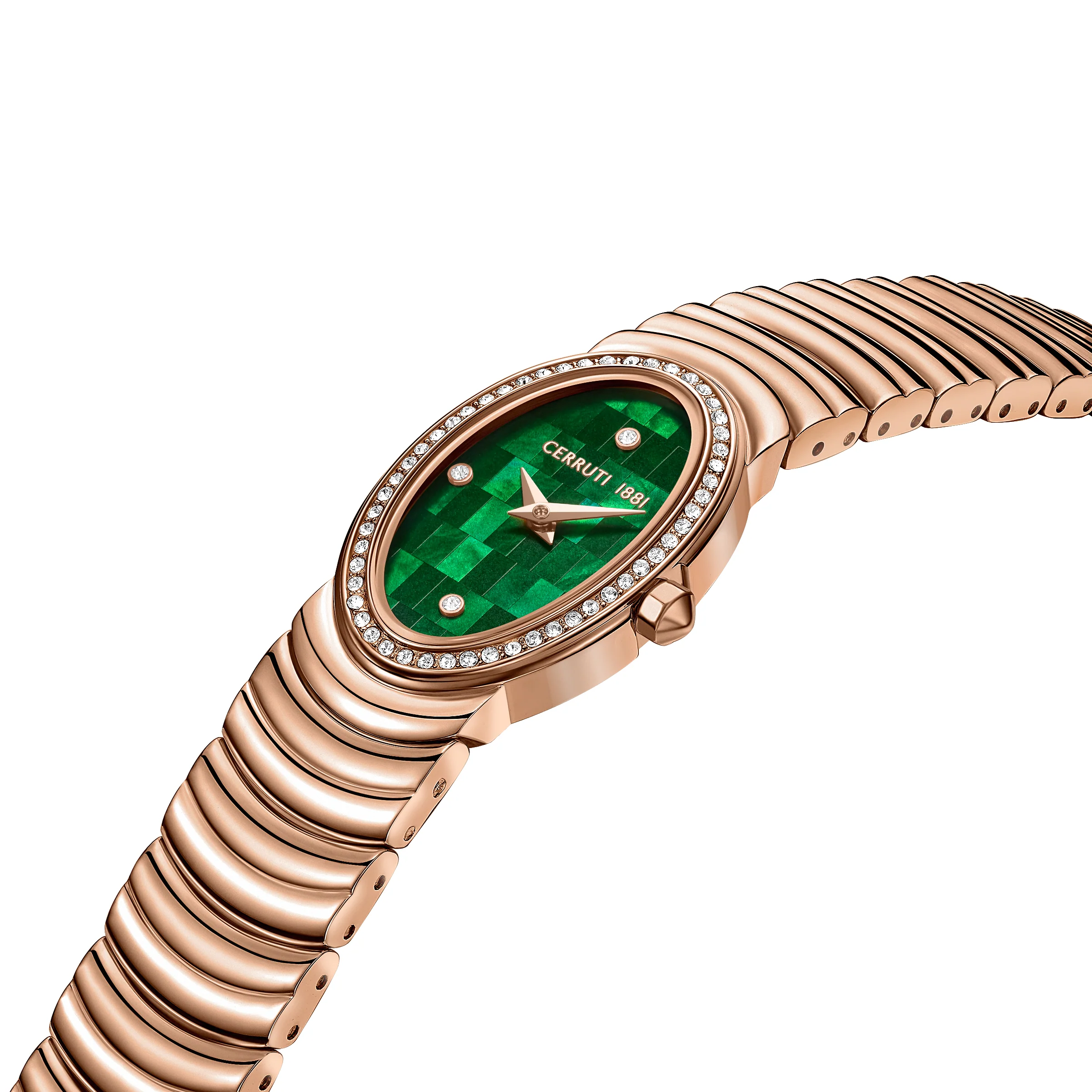 NORCIA Mosaic Green MOP Dial Watch - Image 2