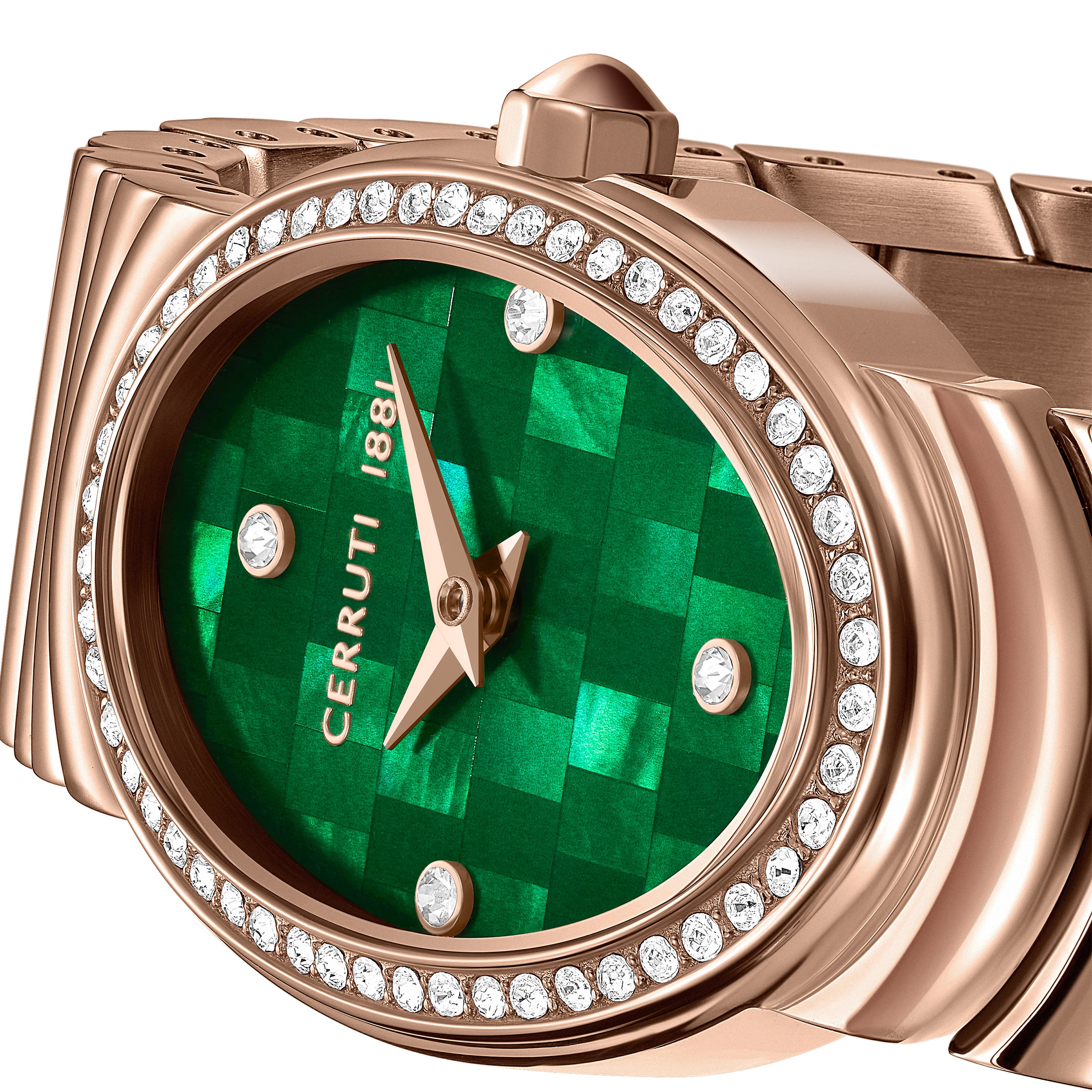 NORCIA Mosaic Green MOP Dial Watch - Image 4