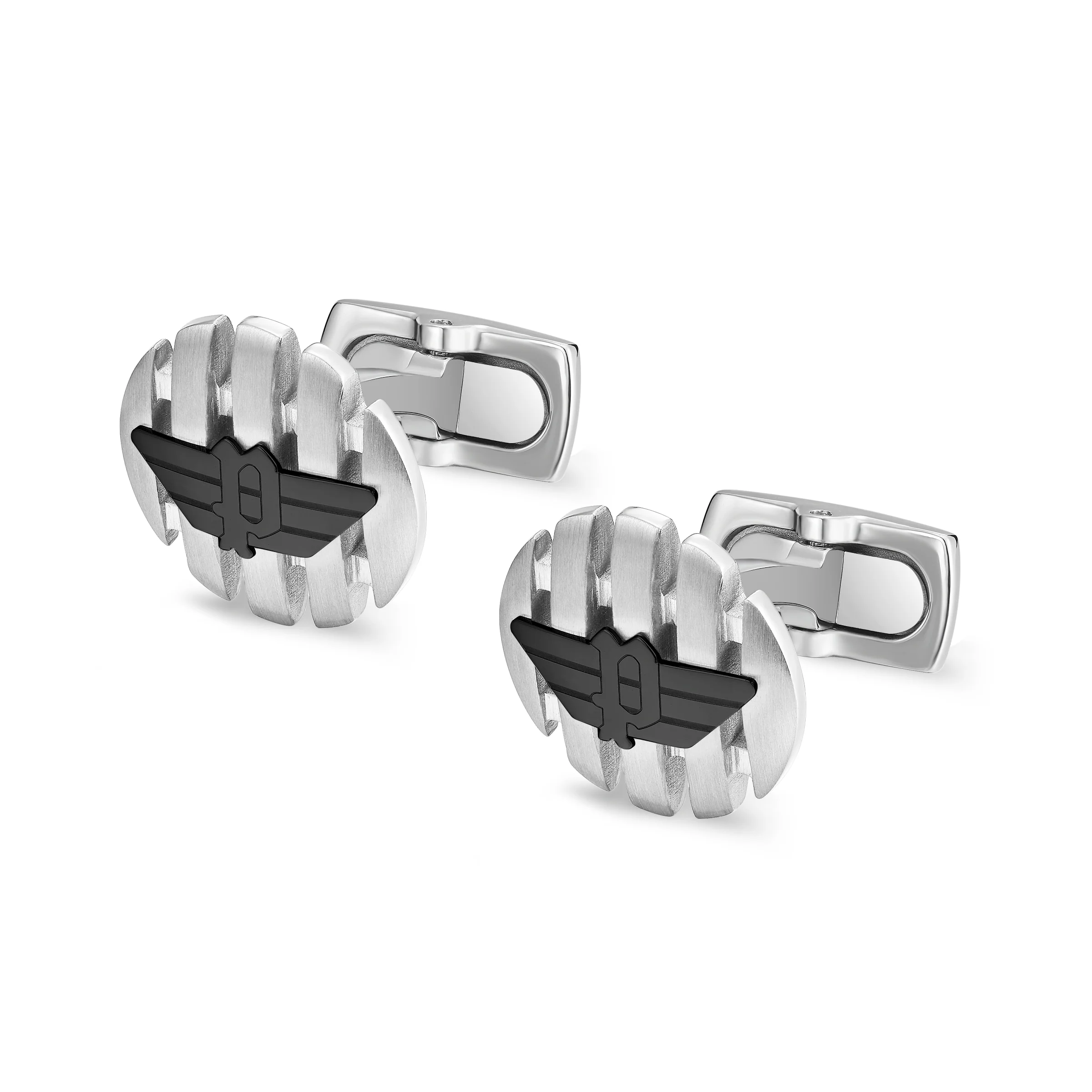 ONSET SS &amp; BLK WING LOGO CUFFLINKS - Image 2