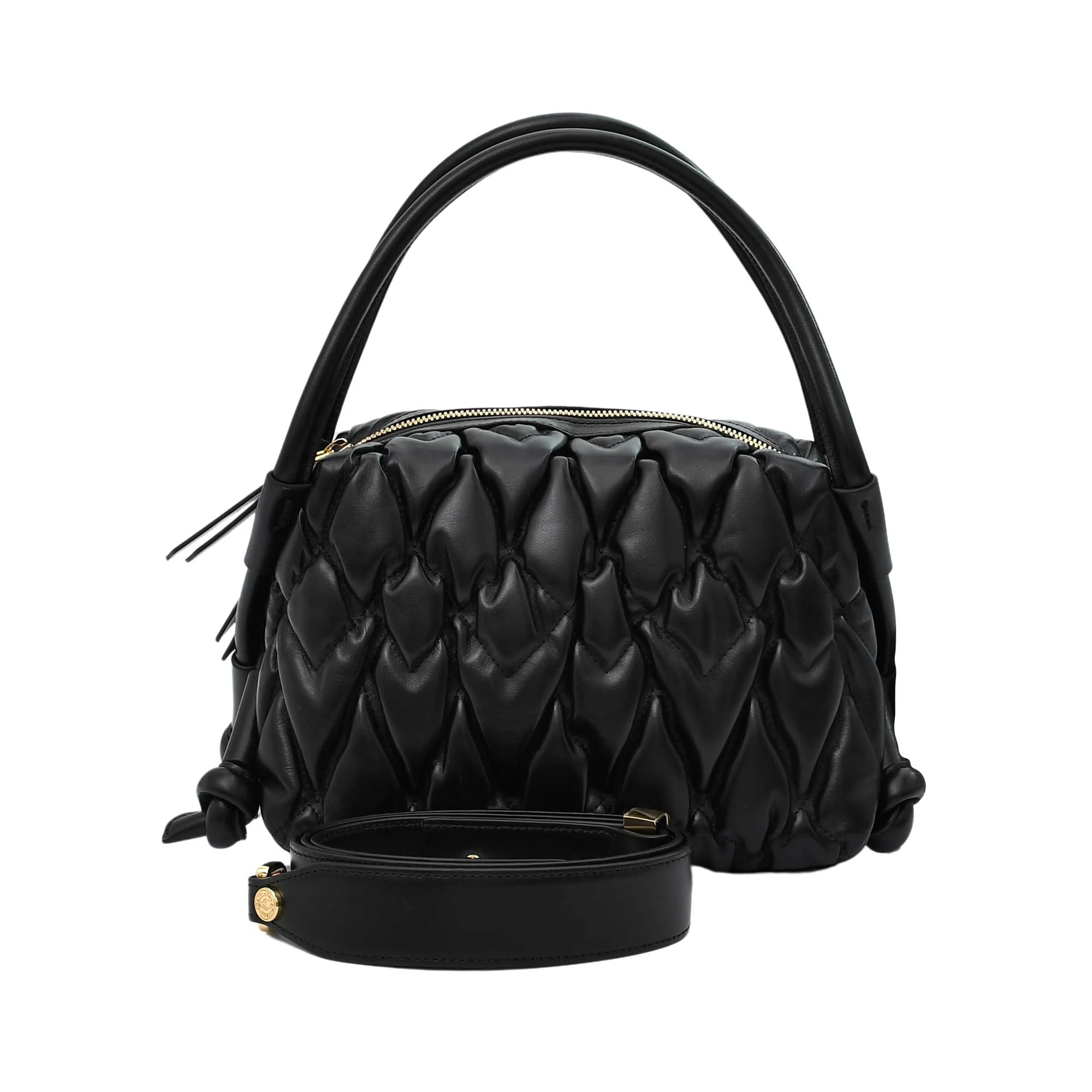 Orlandi Valentino Women's Leather Hand Bag with Studs - Image 2