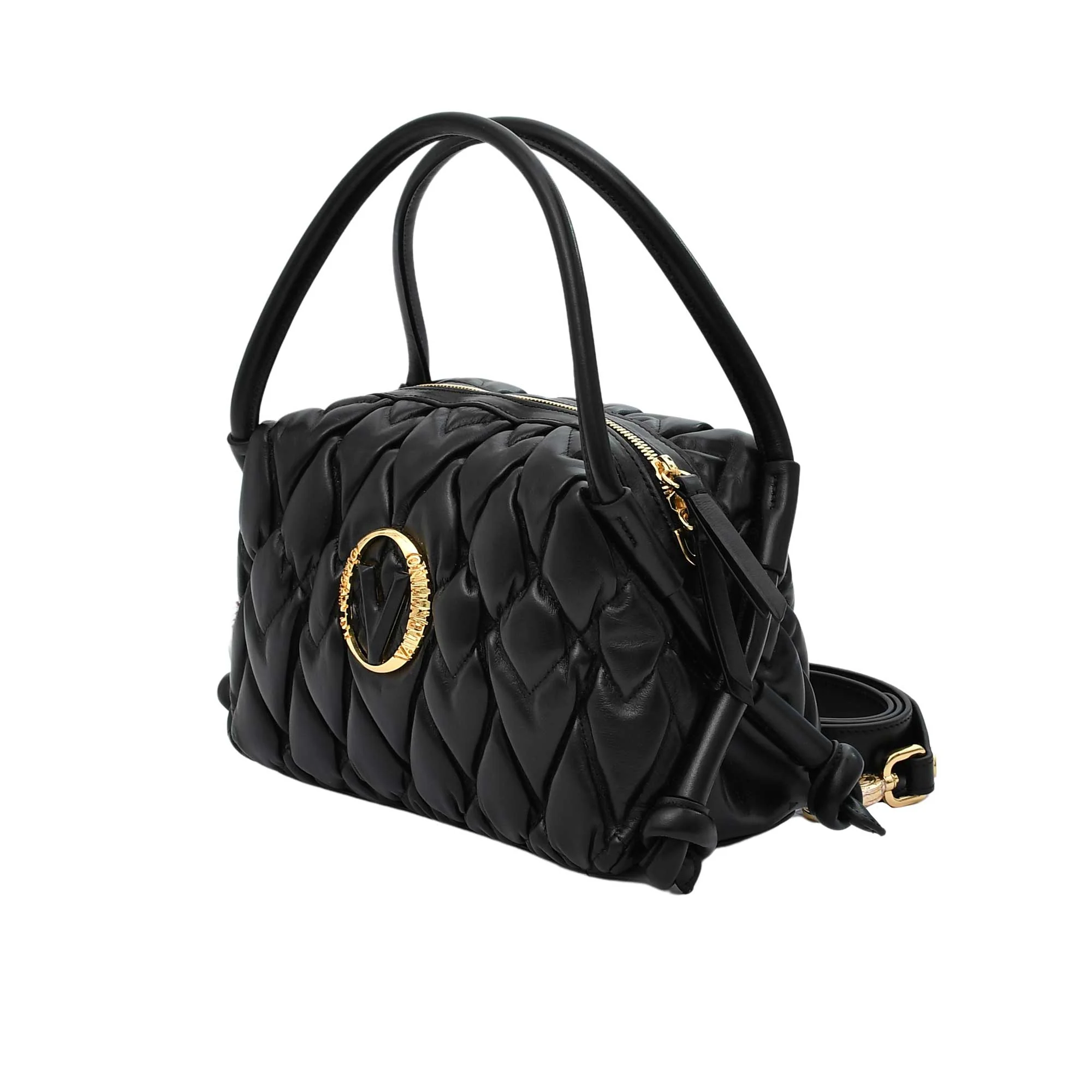 Orlandi Valentino Women's Leather Hand Bag with Studs - Image 3