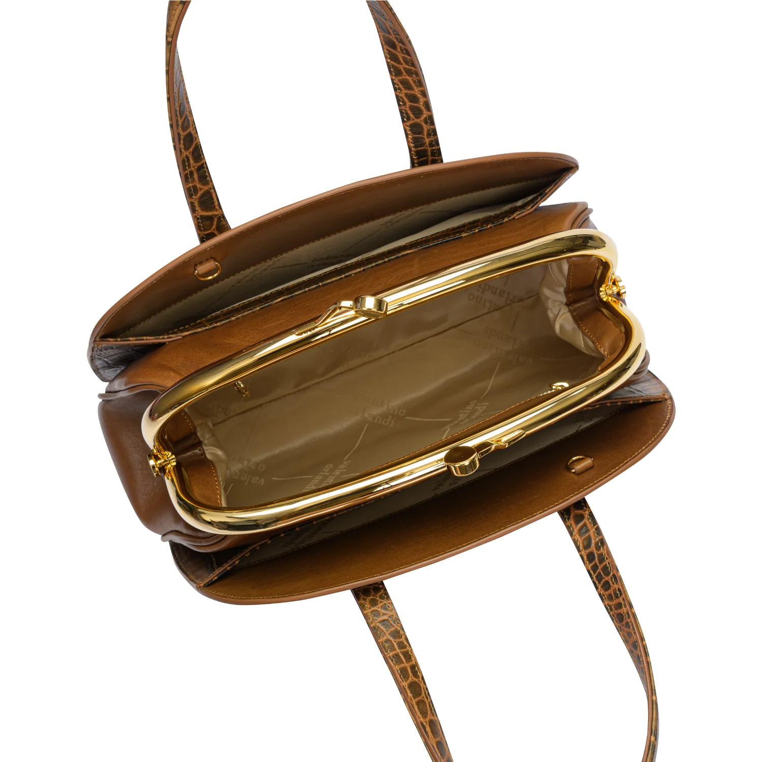 Orlandi Valentino Women's Rhea Embossed Dome Top Handle Hand Bag - Image 4