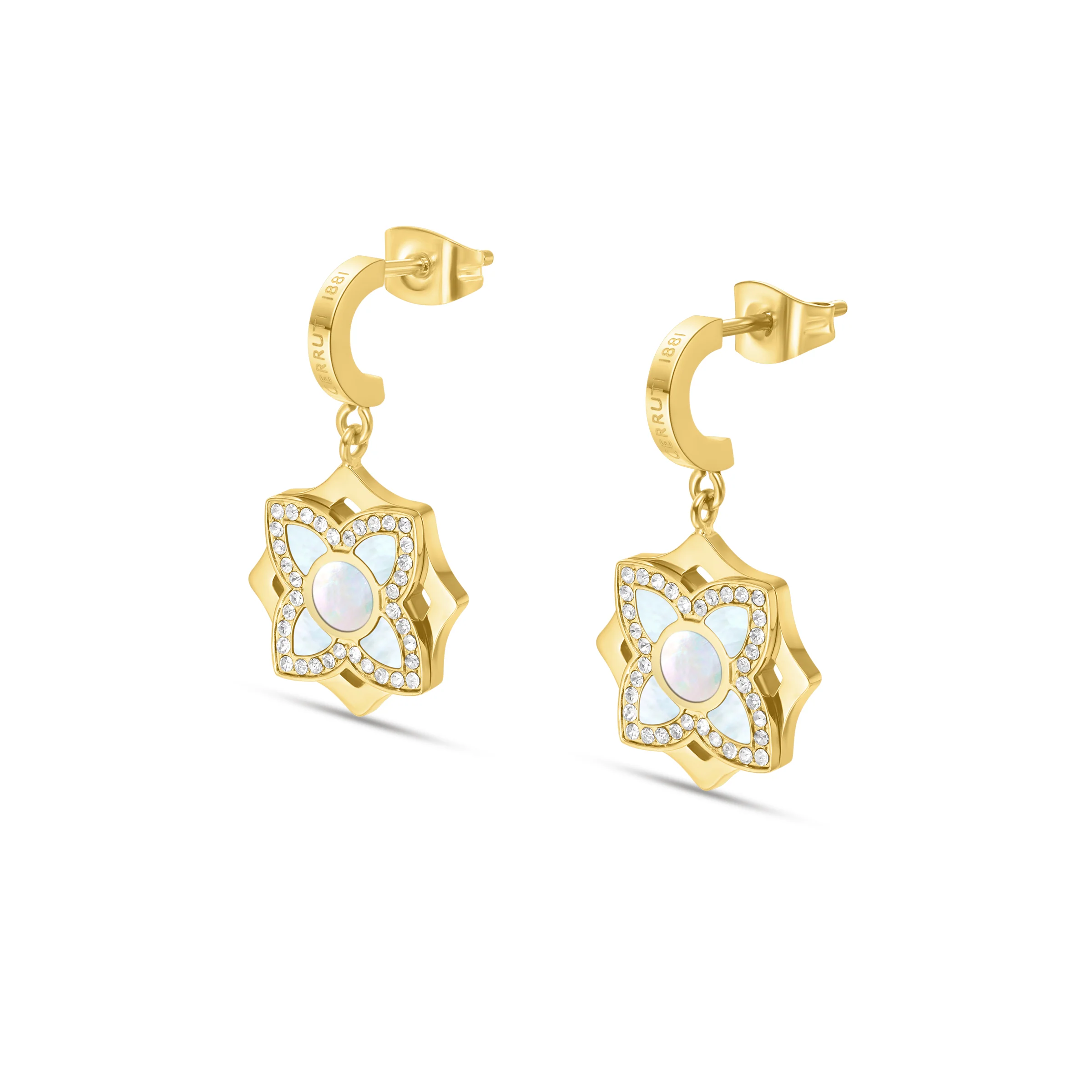 OTTAVIA GP MOP CRYSTALS EARRINGS - Image 2