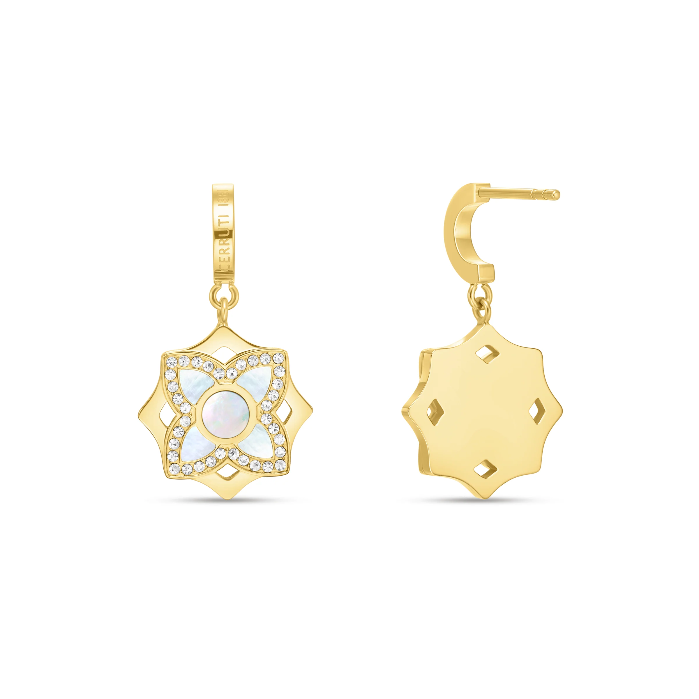 OTTAVIA GP MOP CRYSTALS EARRINGS - Image 3