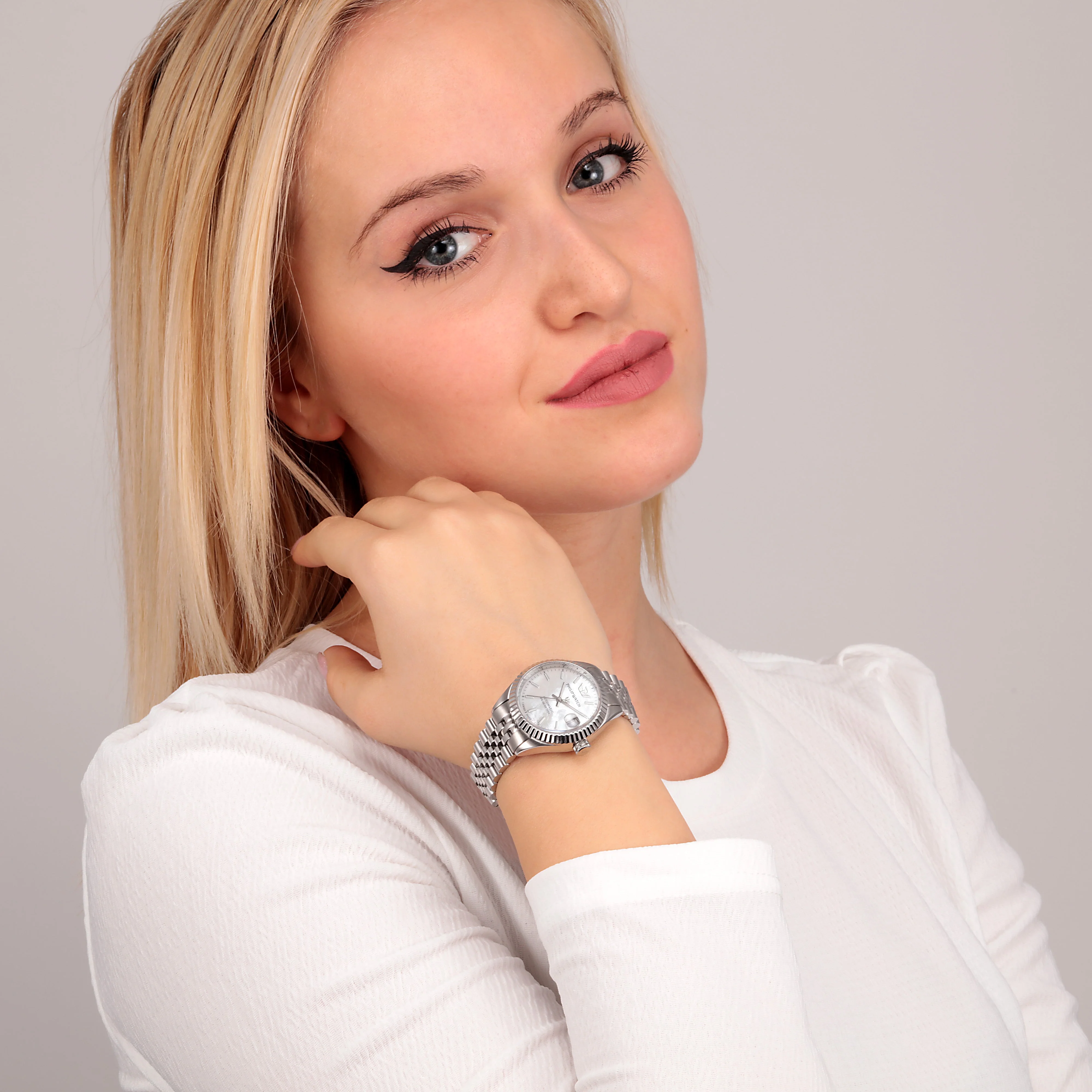 Philip Watch Caribe Automatic For Women, MOP Dial - Image 4
