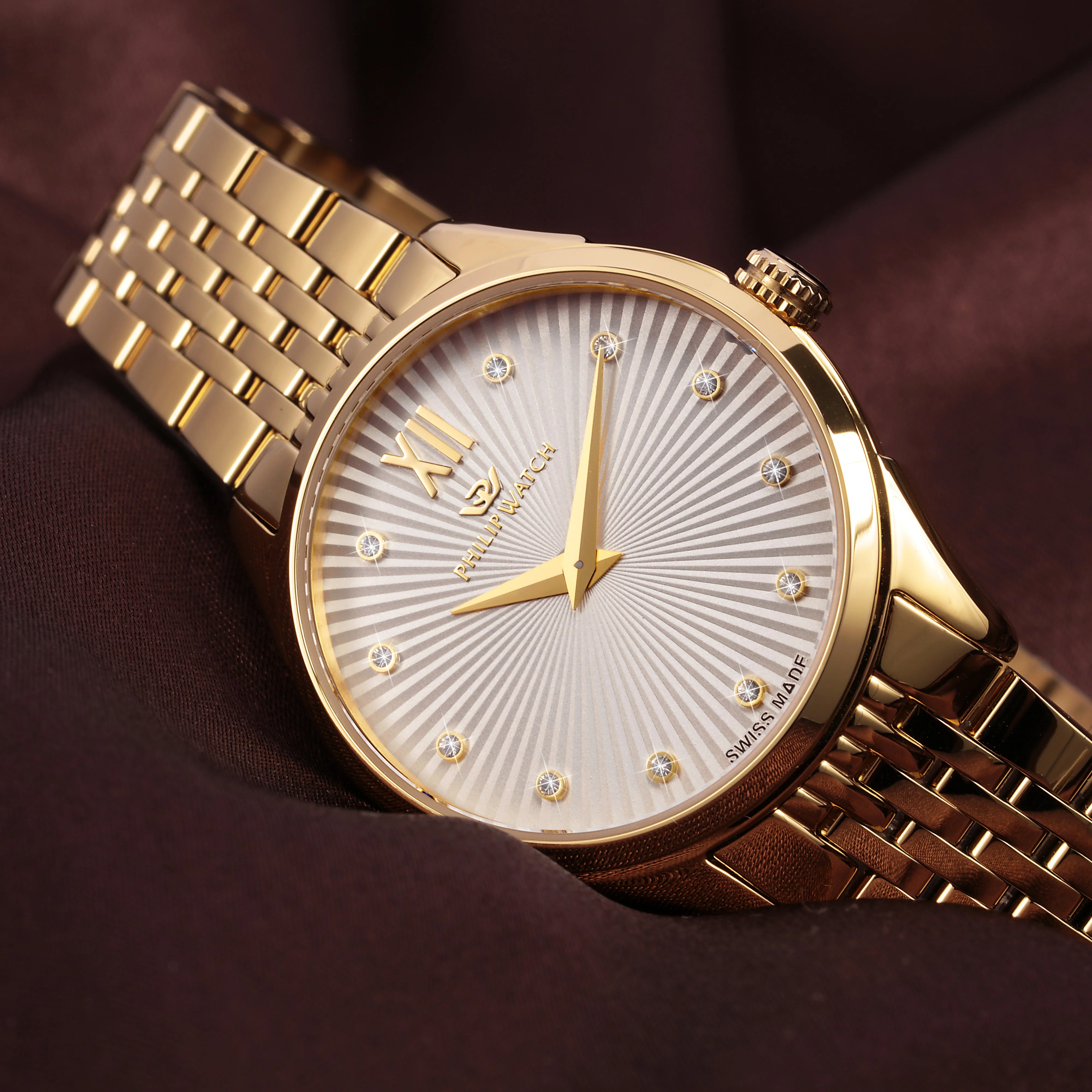 Philip Watch Roma for Women, with Diamonds - Image 6