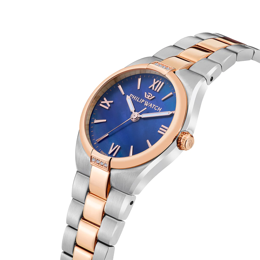 Philip Watch Timeless for Women, Blue MOP Dial - Image 2