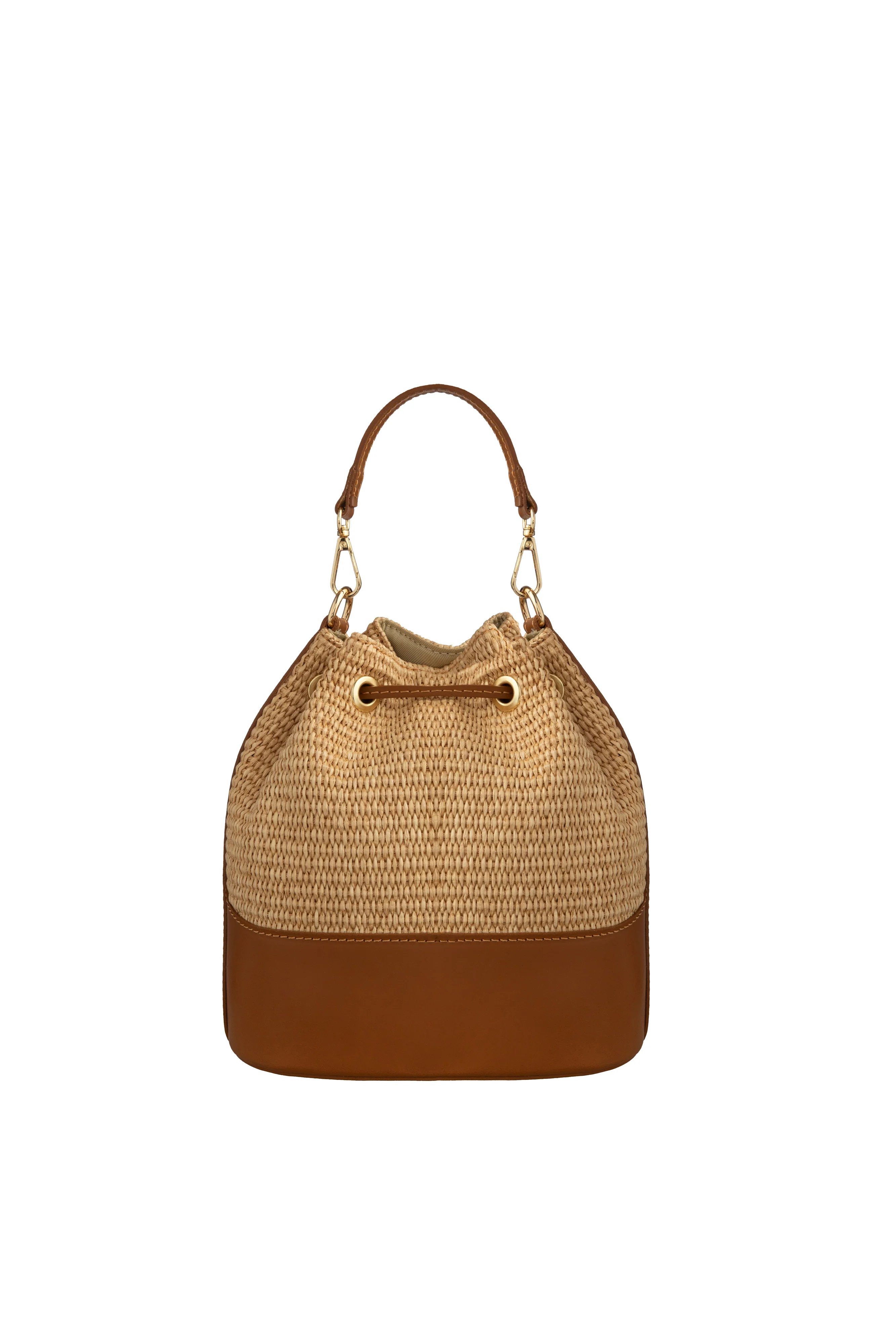 Piumelli MEG Straw & Dollaro Leather Bag - Image 3