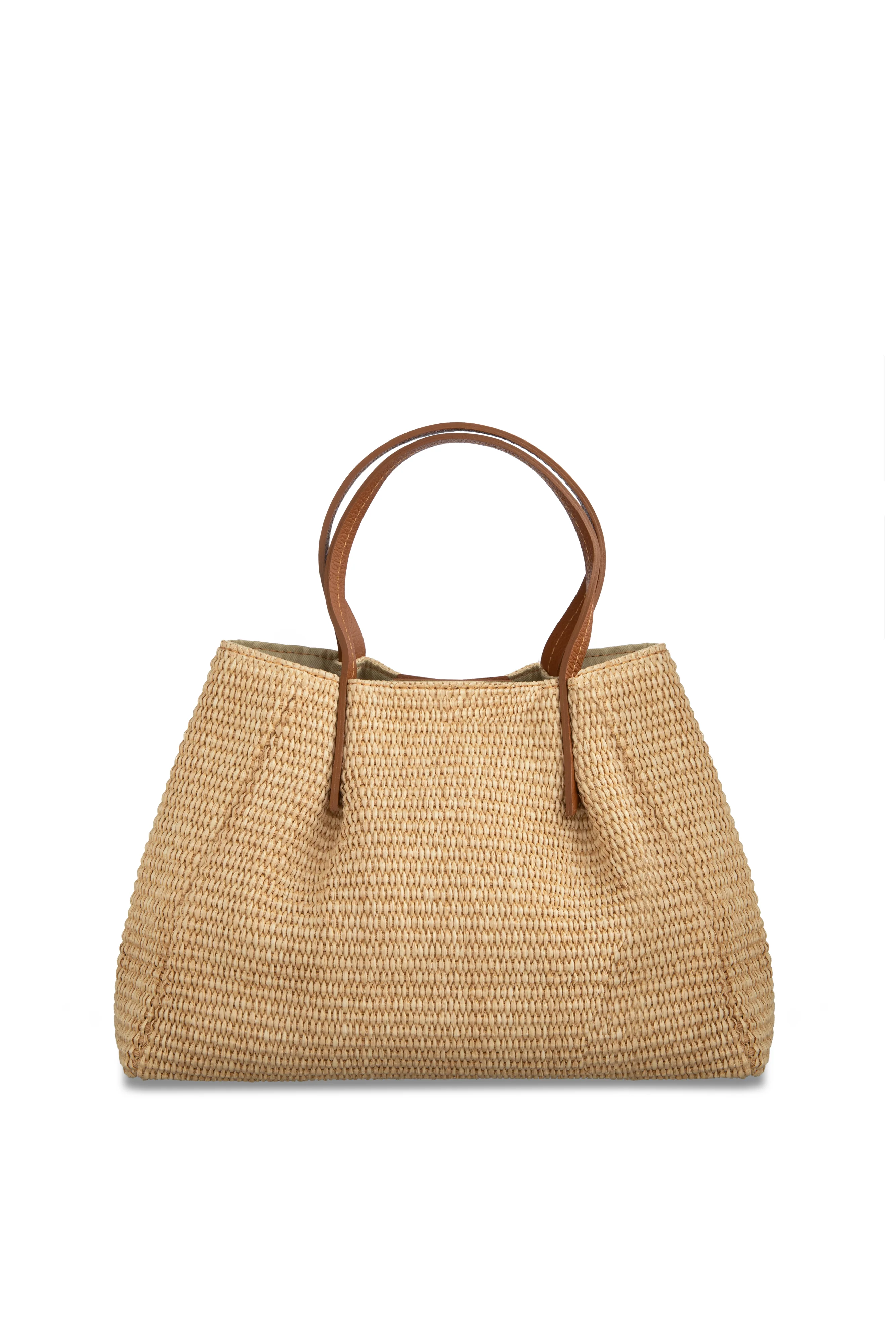 Piumelli Straw and Ruga Leather Bag - Image 2