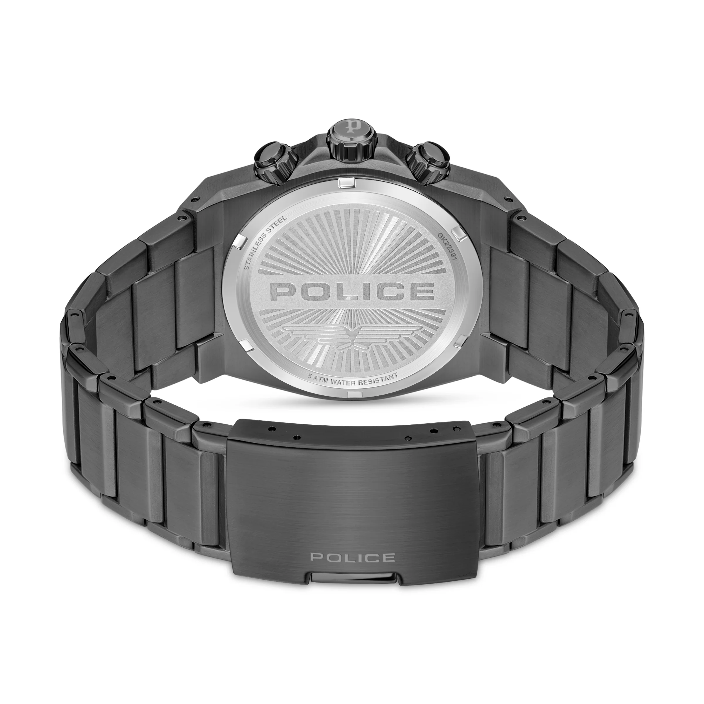 Police Airflow Men's 43MM Blue Chronograph Stainless Steel Strap Watch - Image 3