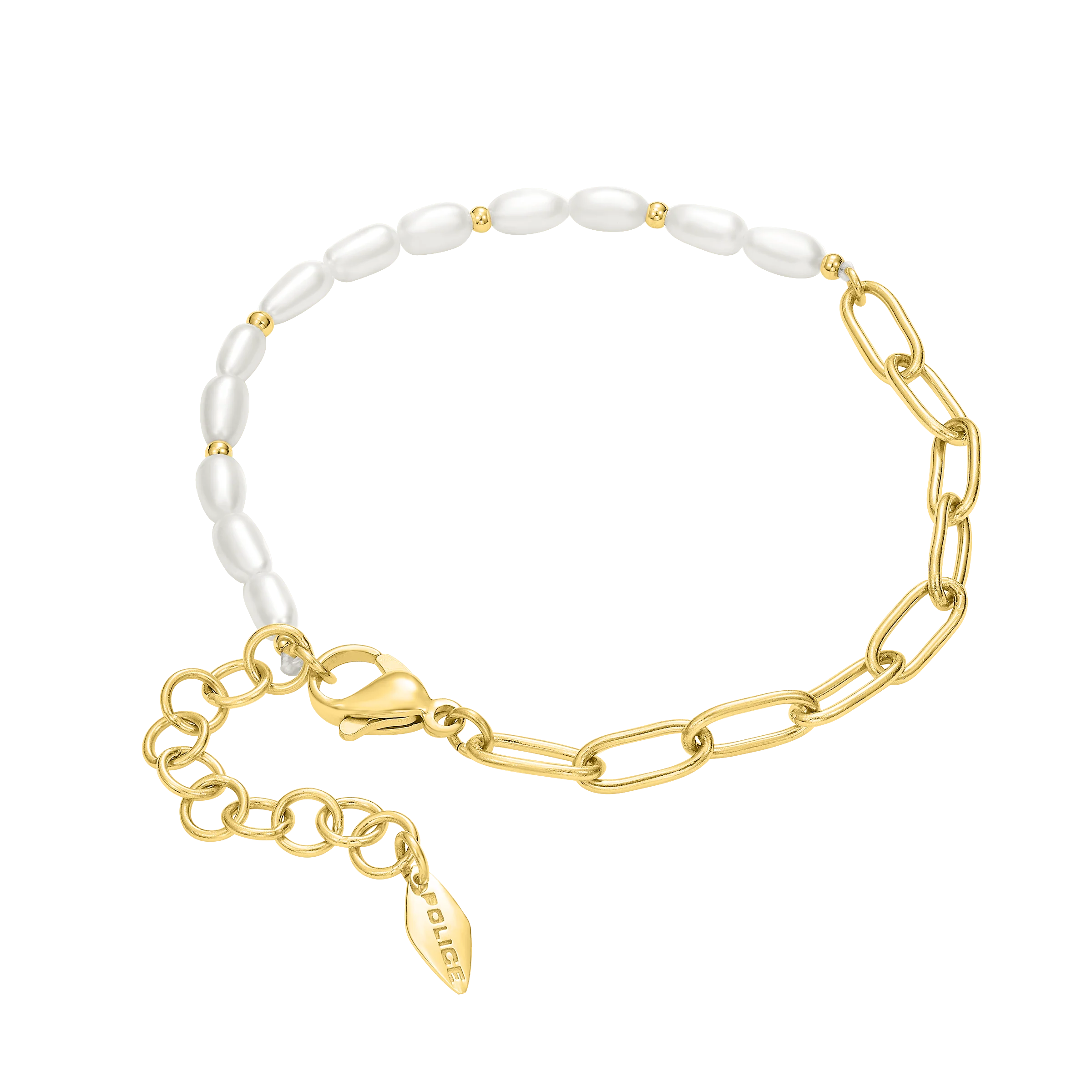 Police Ayara Pearl Beads & Links Bracelet - Image 2