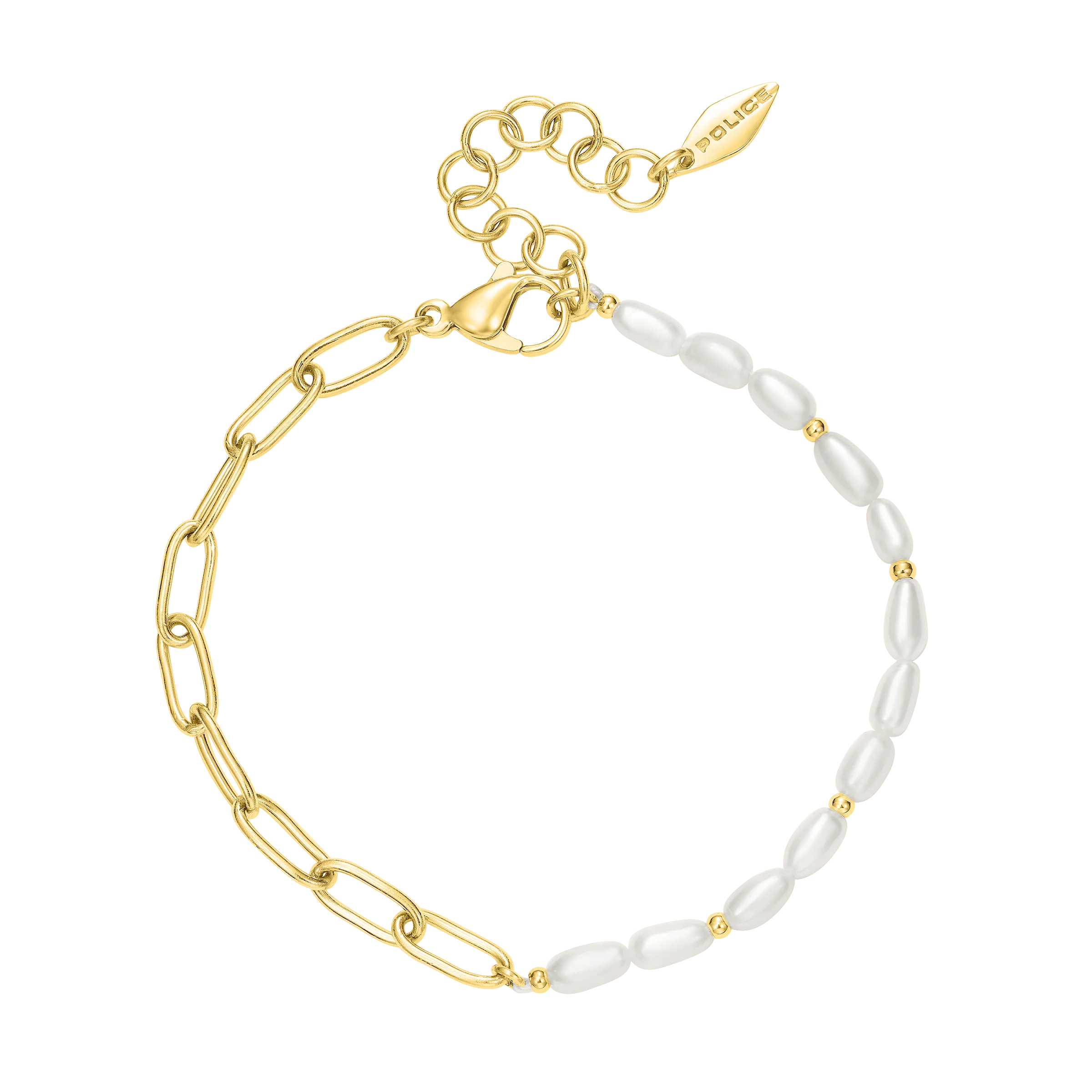 Police Ayara Pearl Beads & Links Bracelet - Image 3