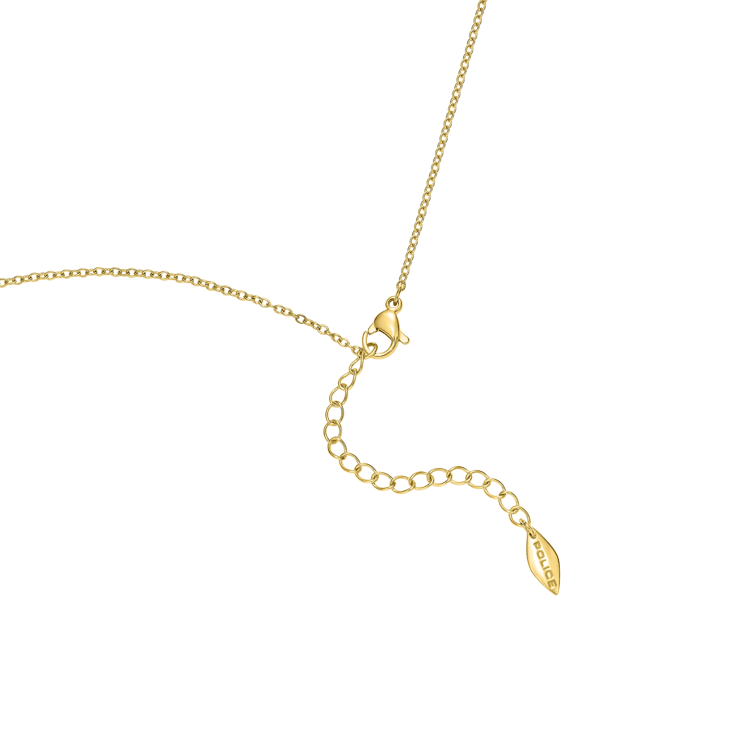 Police Birdy Mop Crystal Pearl Beads Chain Necklace - Image 3