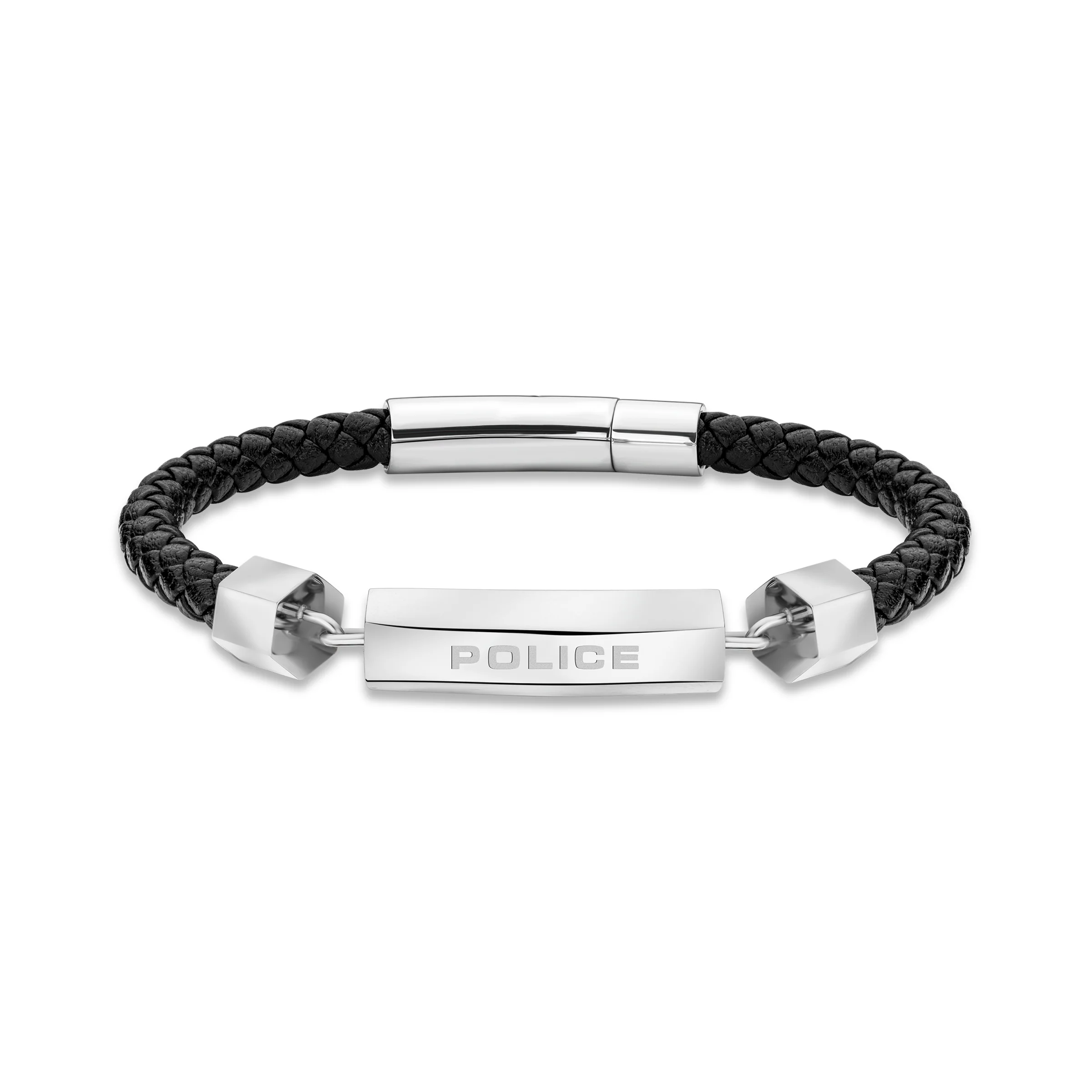 Police Black Bracelet for Men - Image 2