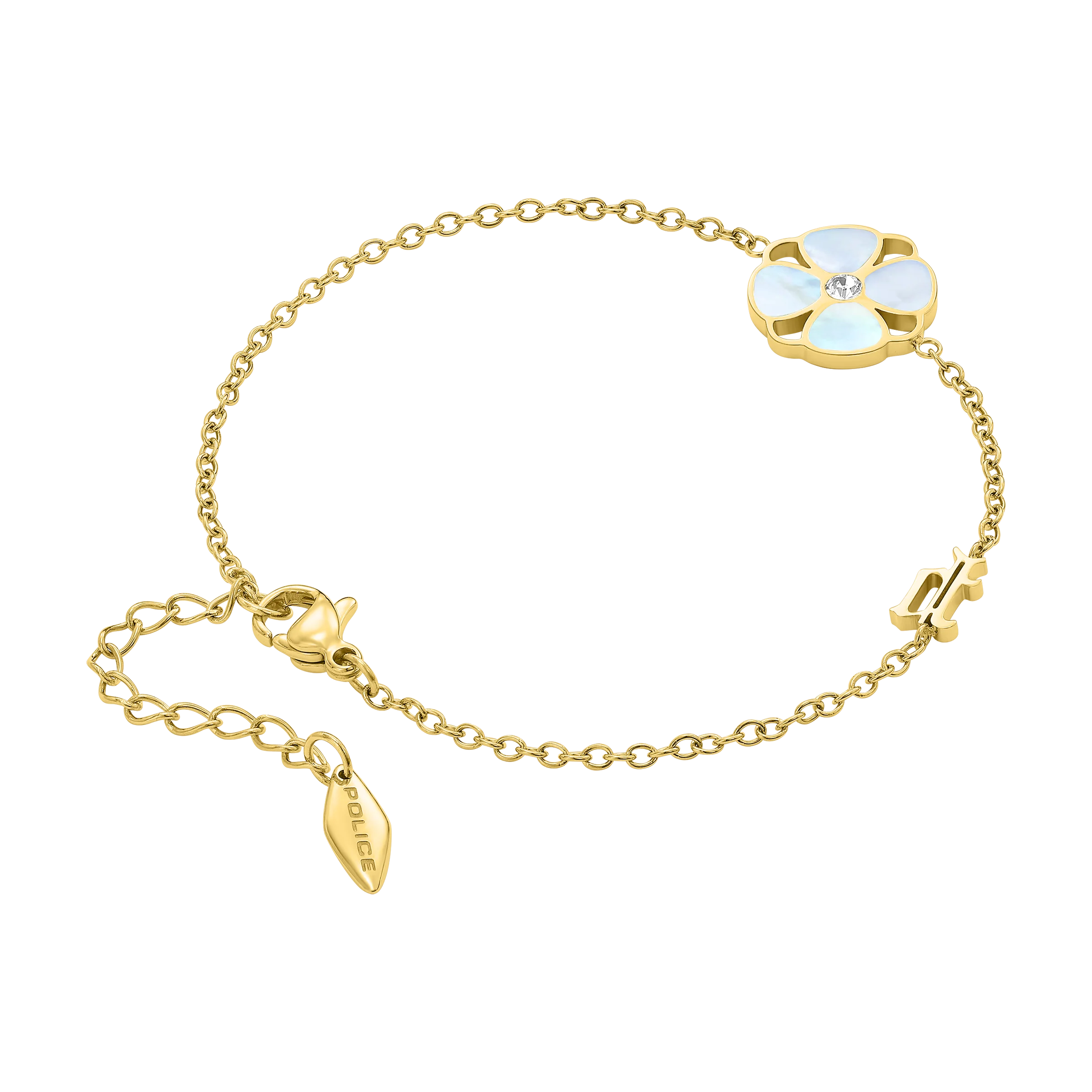 Police Clover Mop Floral Motif Bracelet - Image 3