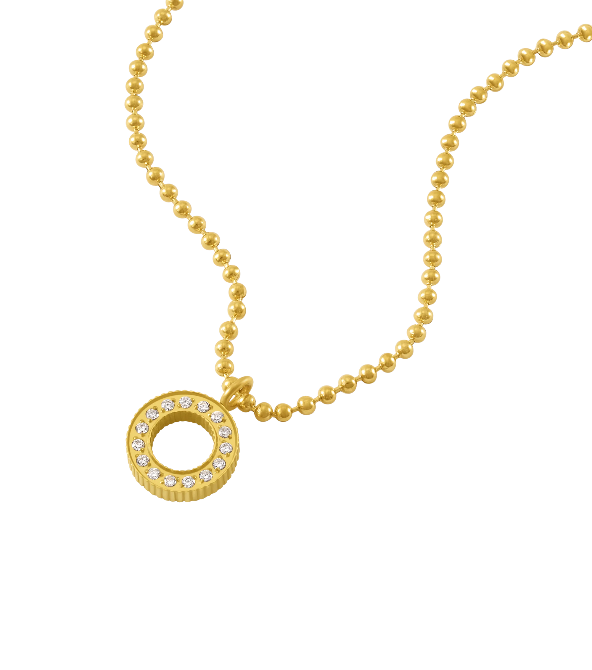 Police Cocoa Crystal Necklace - Image 3