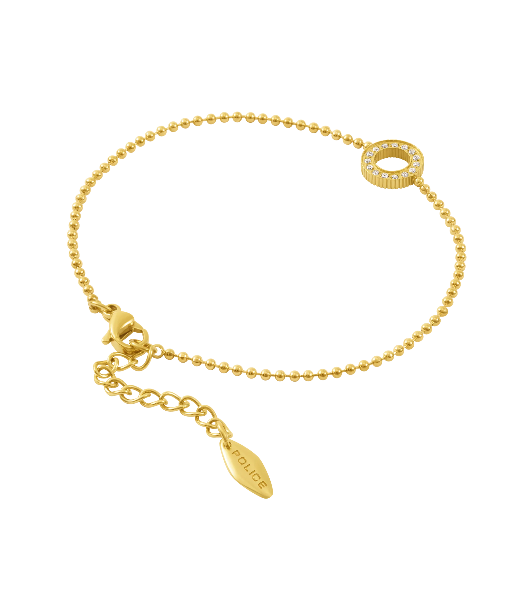 Police Cocoa Crystals Beads Chain Bracelet - Image 2