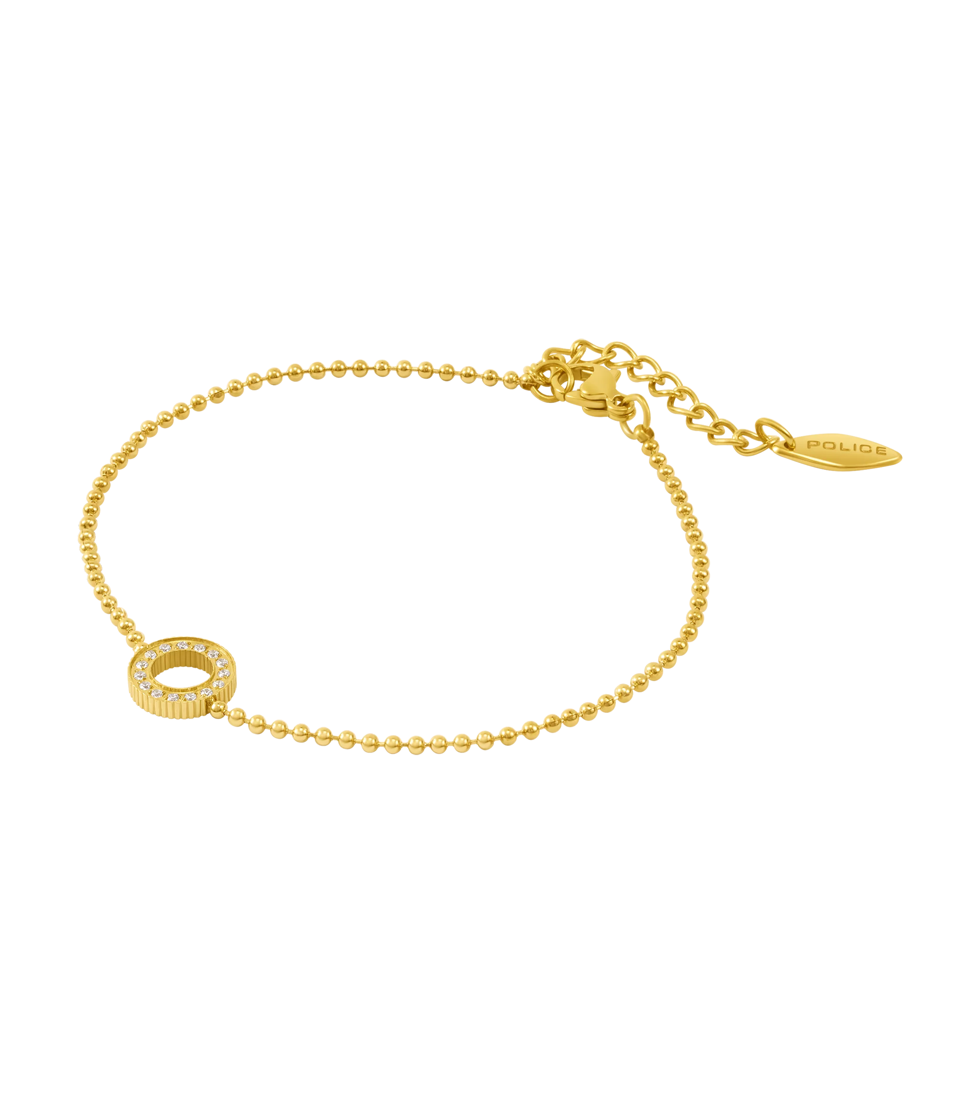 Police Cocoa Crystals Beads Chain Bracelet - Image 3