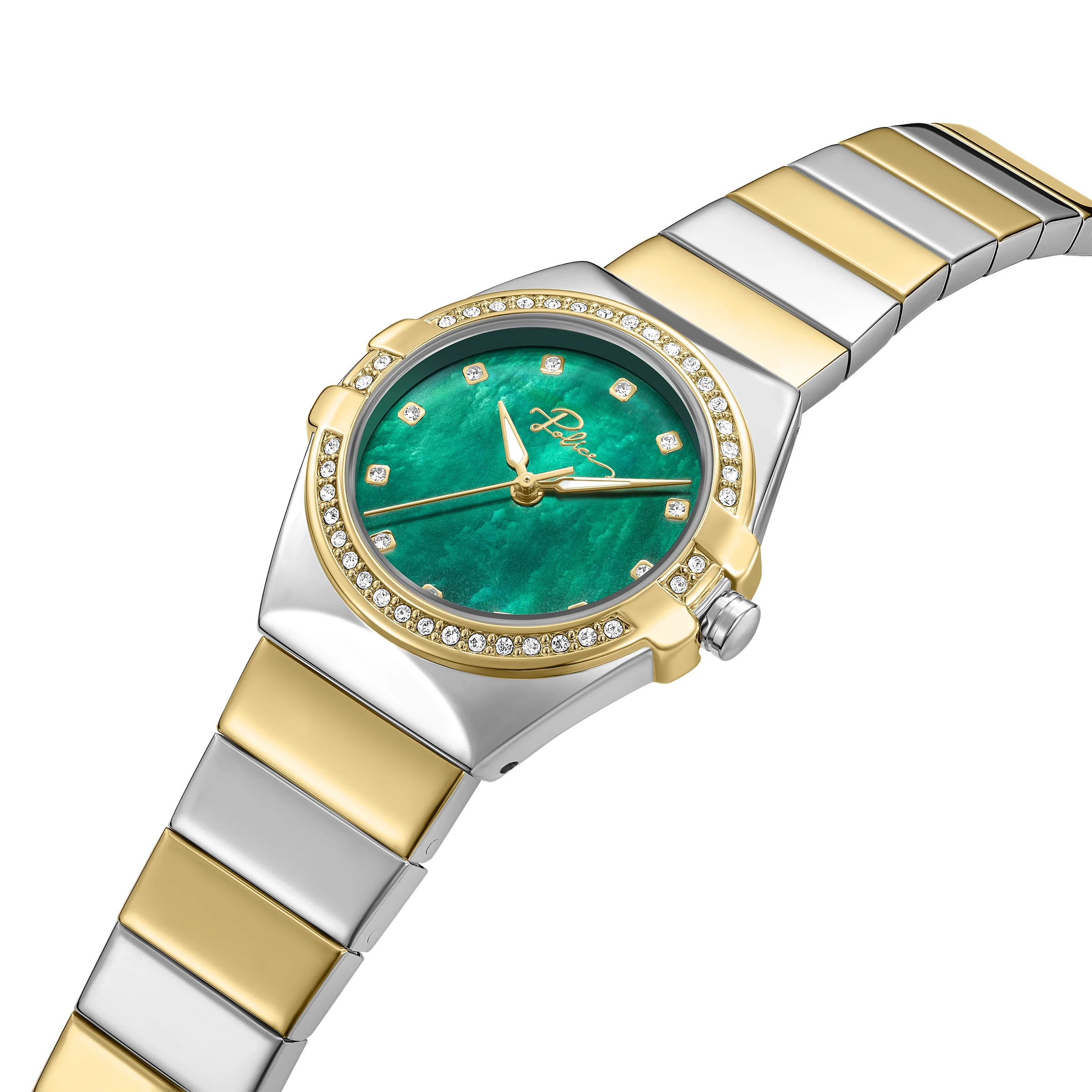 Police Cosmos Women's 33MM Dual Tone Analog Metal Strap Watch - Image 2