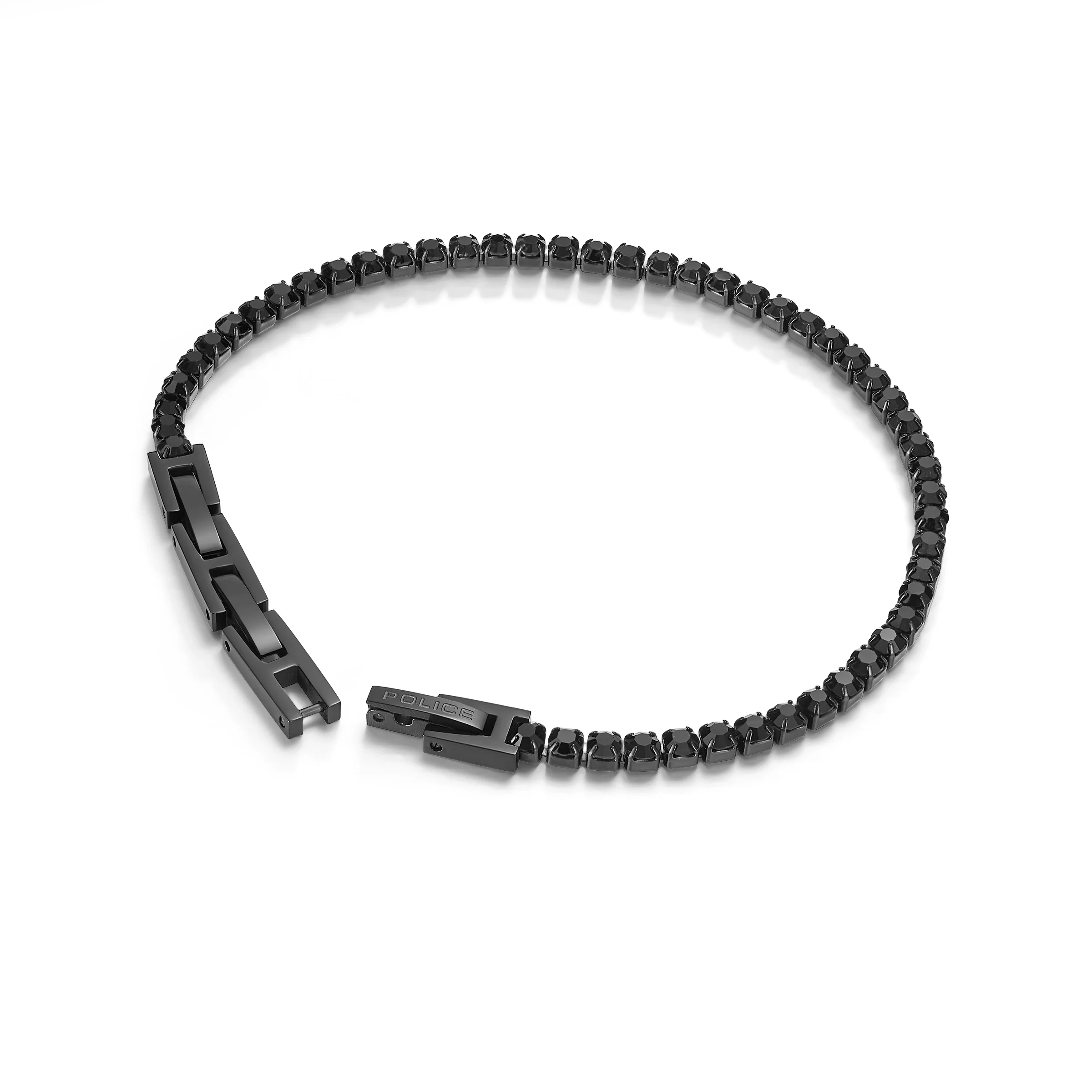 Police Flash Ion Plated Black Stainless Steel Gents Bracelet - Image 3