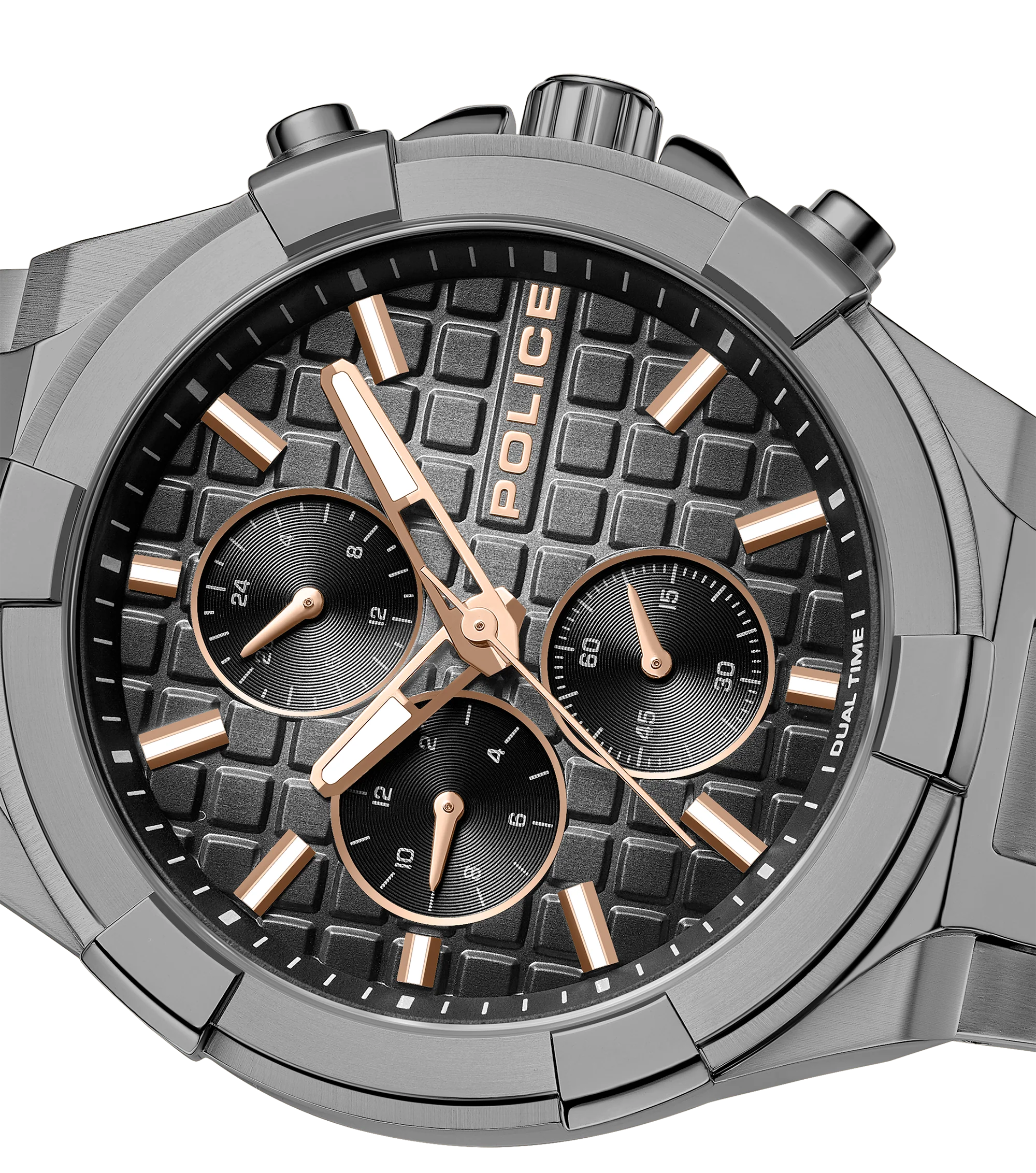 Police Gun Case, Black To Charcoal Dial Watch - Image 3