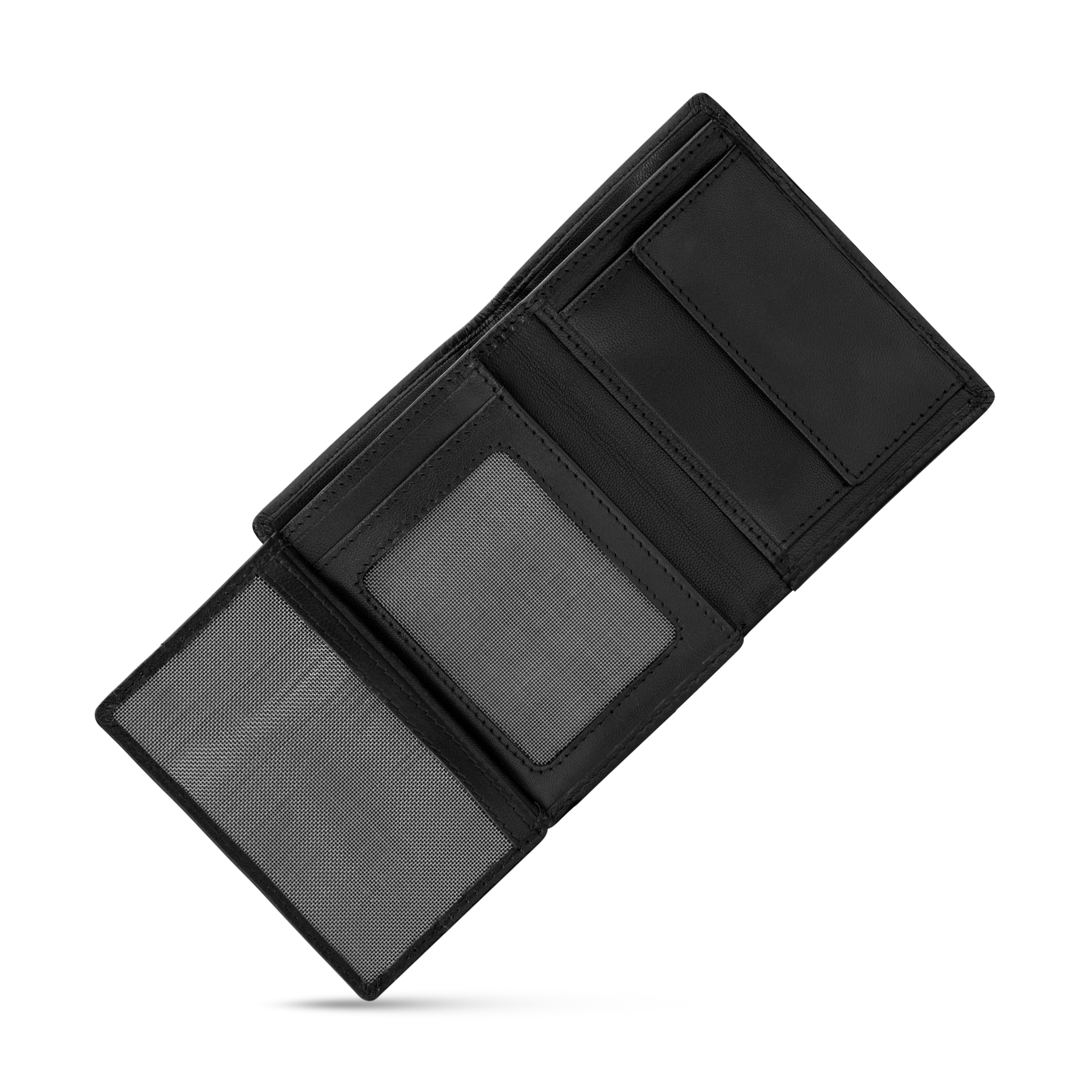 Police Luca Gents Card Case Black In Leather - Image 2
