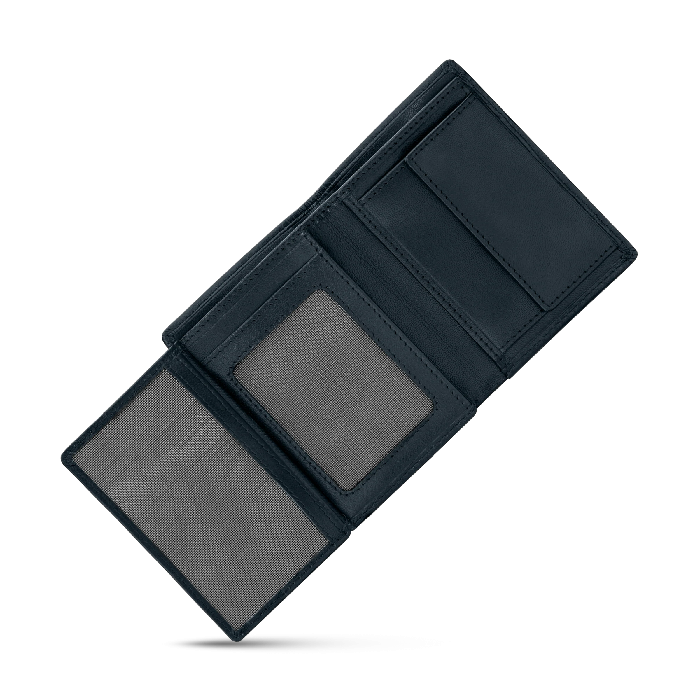 Police Luca Gents Card Case Navy In Leather - Image 3