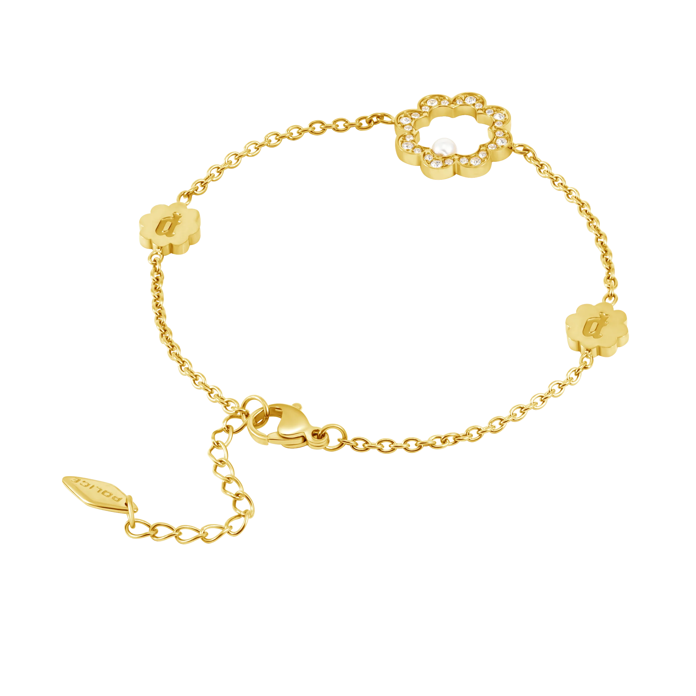 Police Opulent Pearl Bead Crystals Bracelet - Image 2