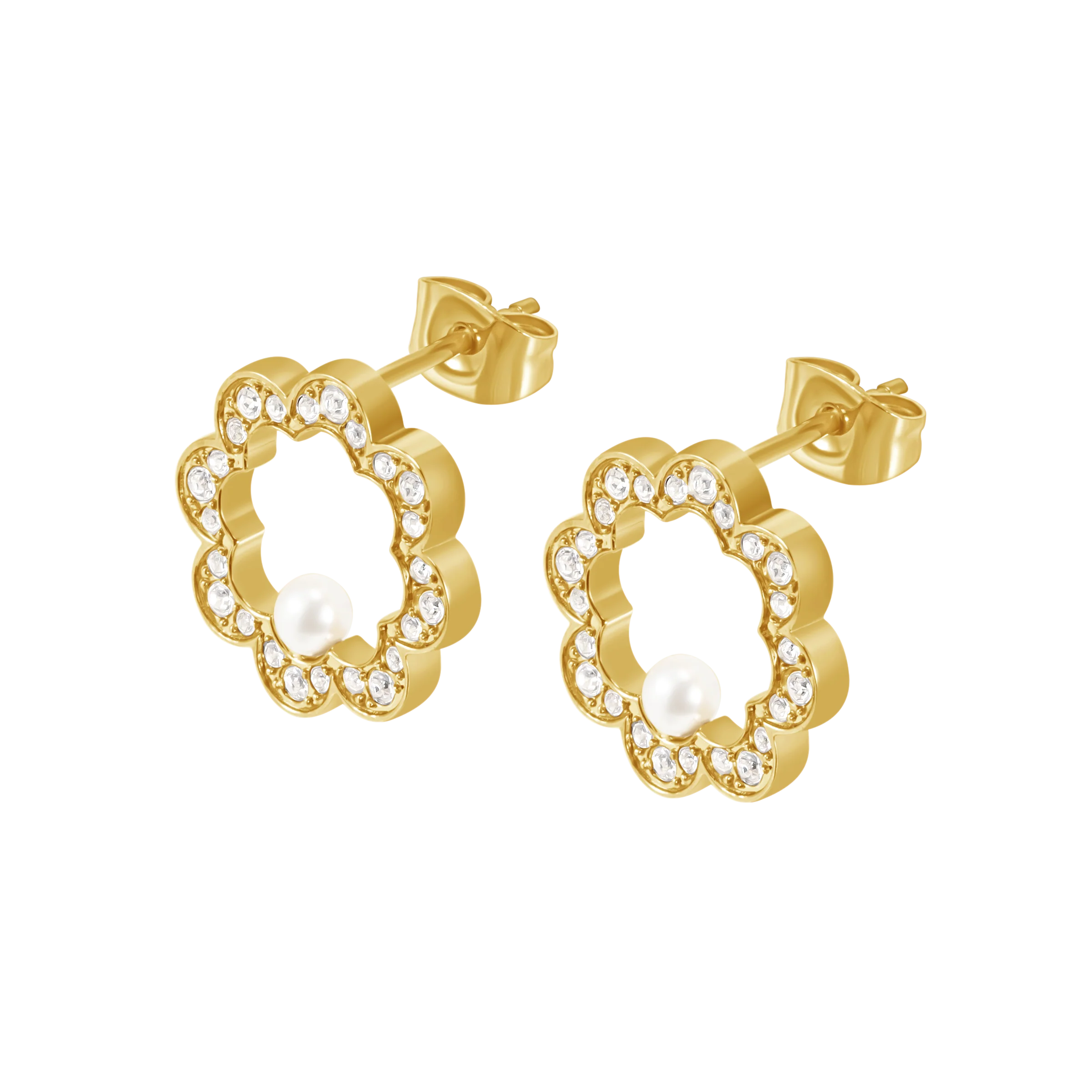 Police Opulent Pearl Bead Crystals Earrings - Image 2