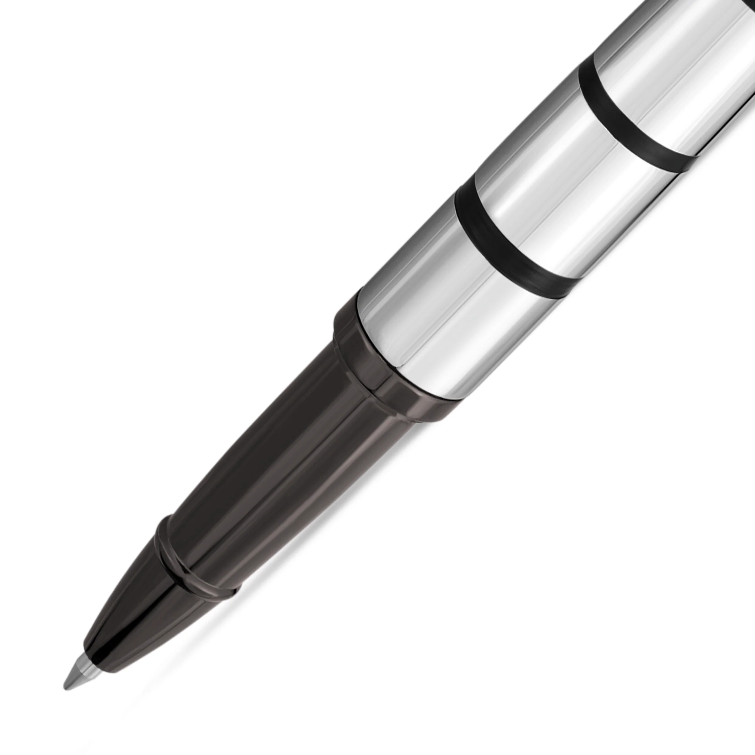 Police Polished Black Rings Pen - Image 2