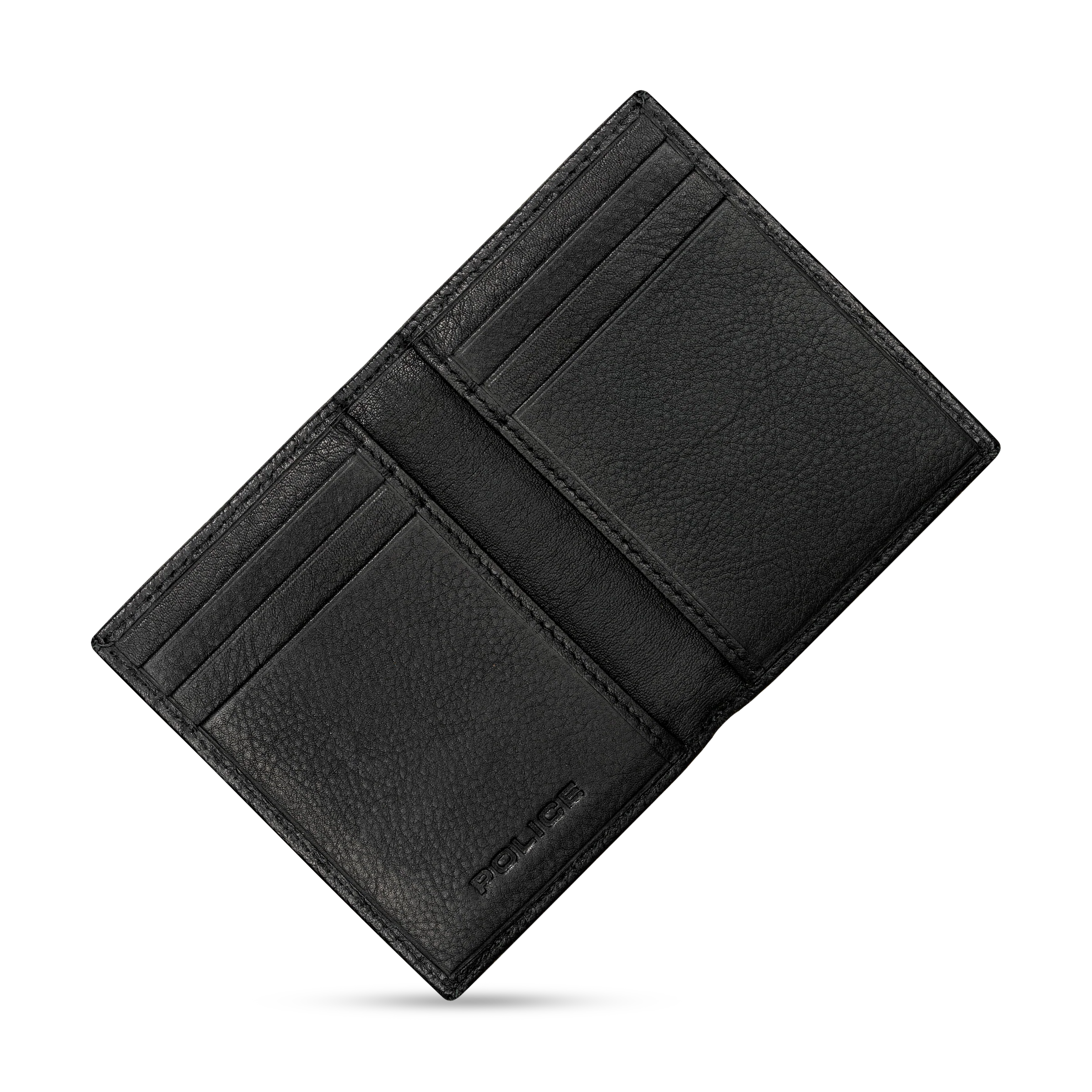 Police Primo Gents Card Case Black in Leather - Image 2
