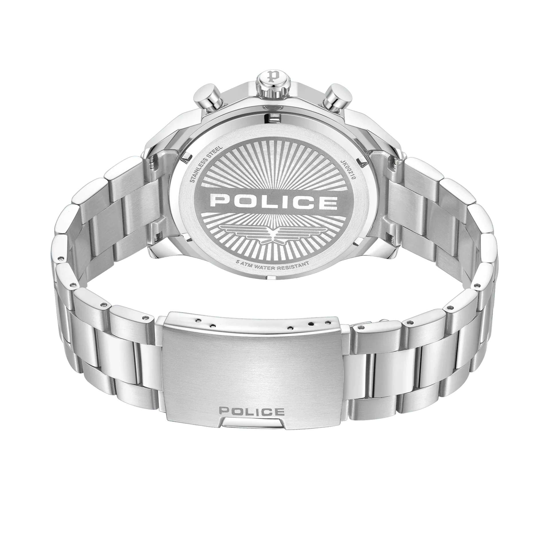 Police Rangy Gents Black Dial Stainless Steel Watch - Image 4