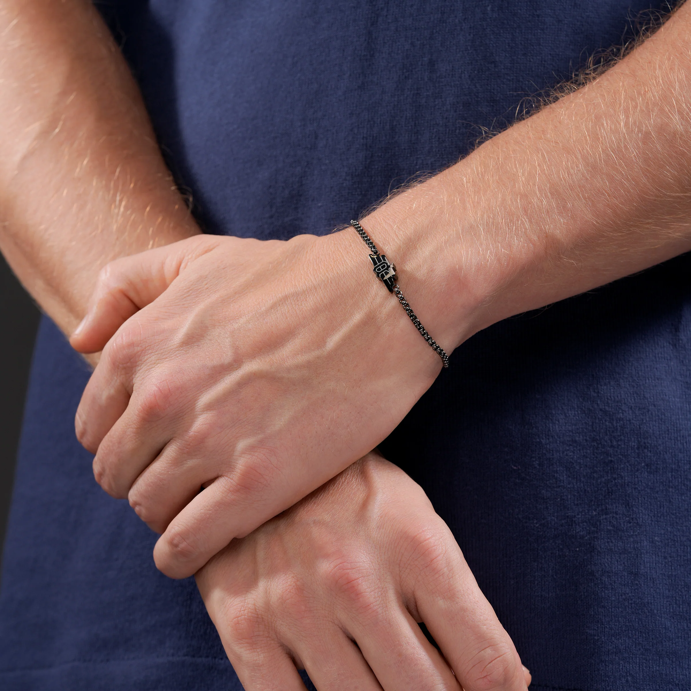 POLICE  REVELRY GUN WING LOGO MOTIF BRACELET - Image 4