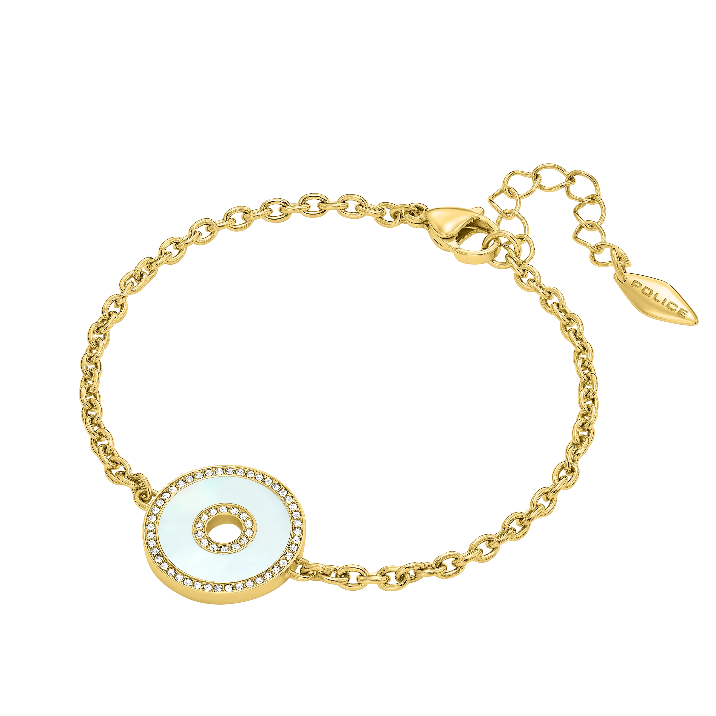 Police Saturn Mop Crystals Inlay Bracelet - Image 3