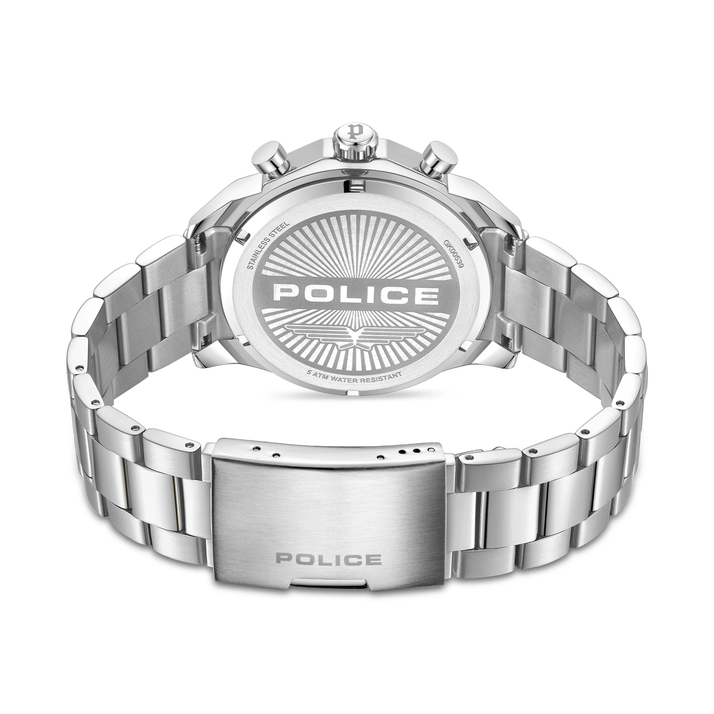 Police Soul Men's 50MM Silver Chronograph Stainless Steel Strap Watch - Image 3