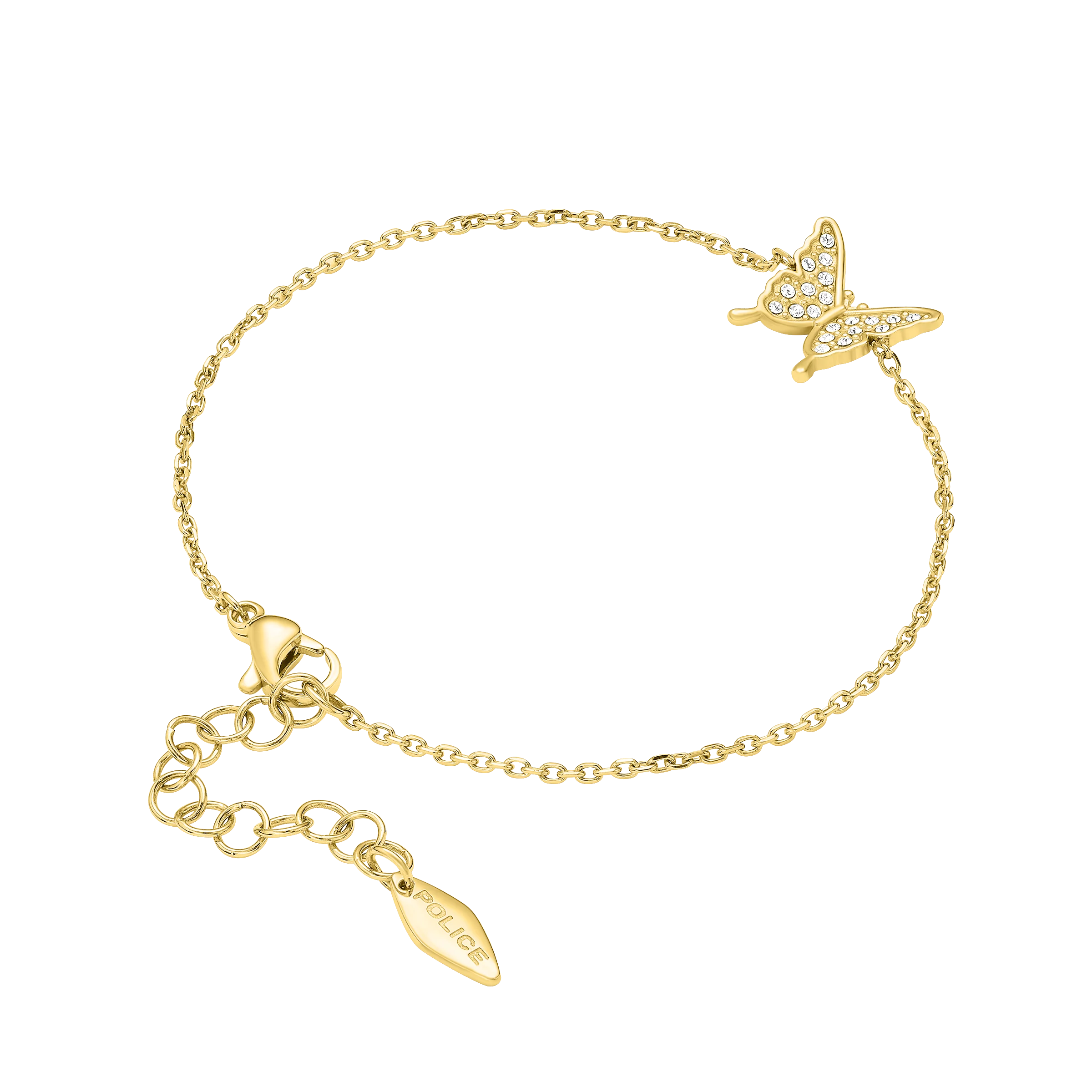 Police Spirit Butterfly Charm Bracelet - Image 3